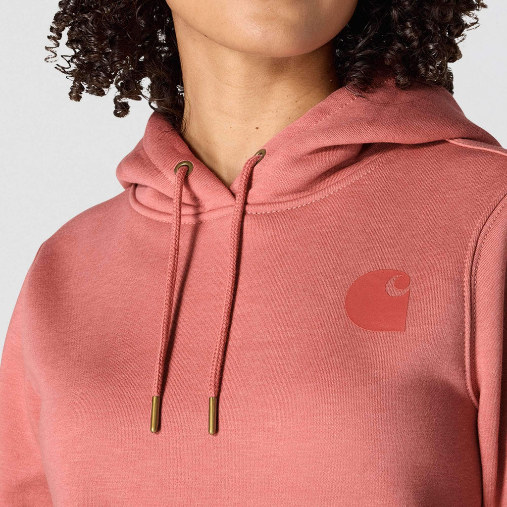 Women's iconic clarksburg relaxed fit fleece lined logo hoodie
