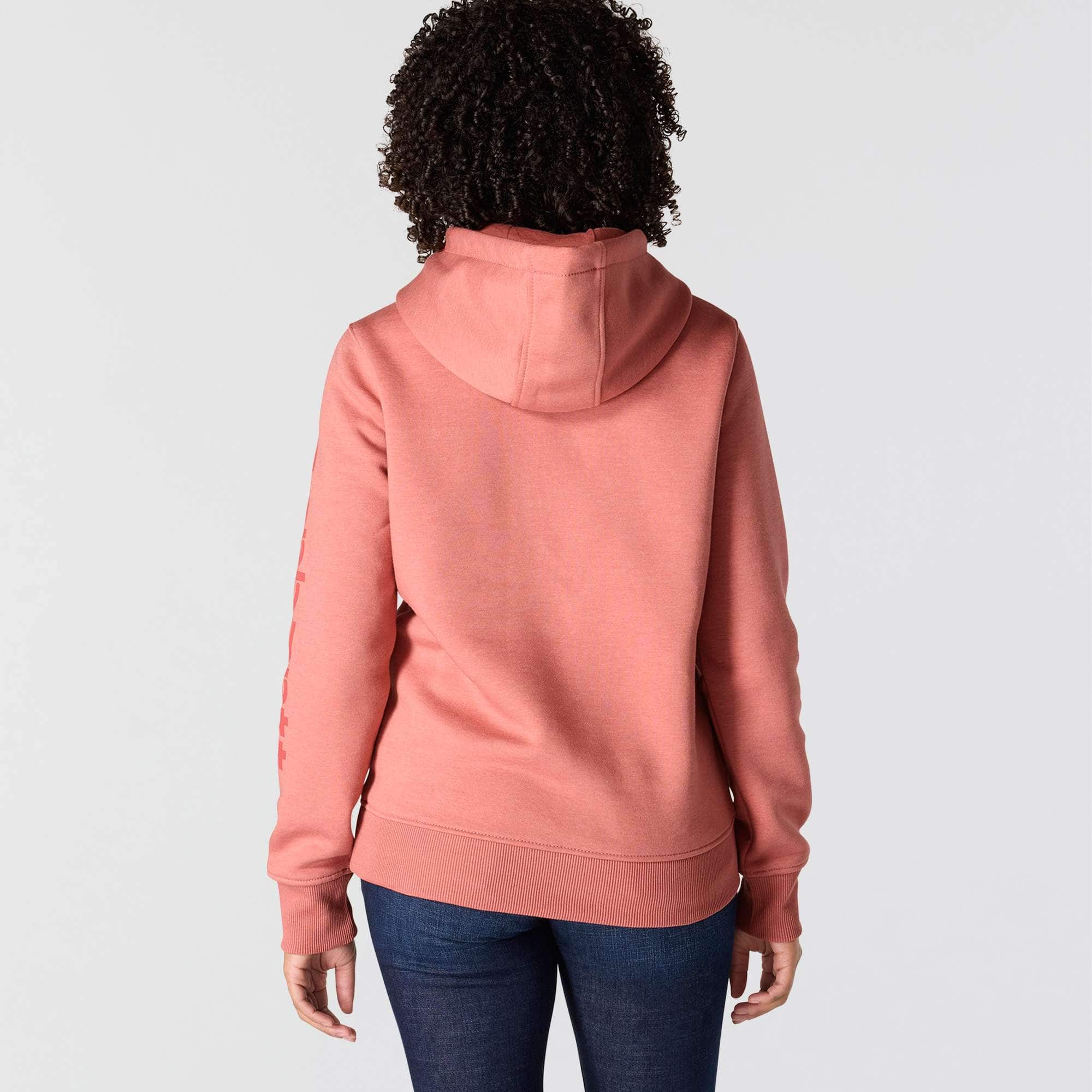 Women's iconic clarksburg relaxed fit fleece lined logo hoodie