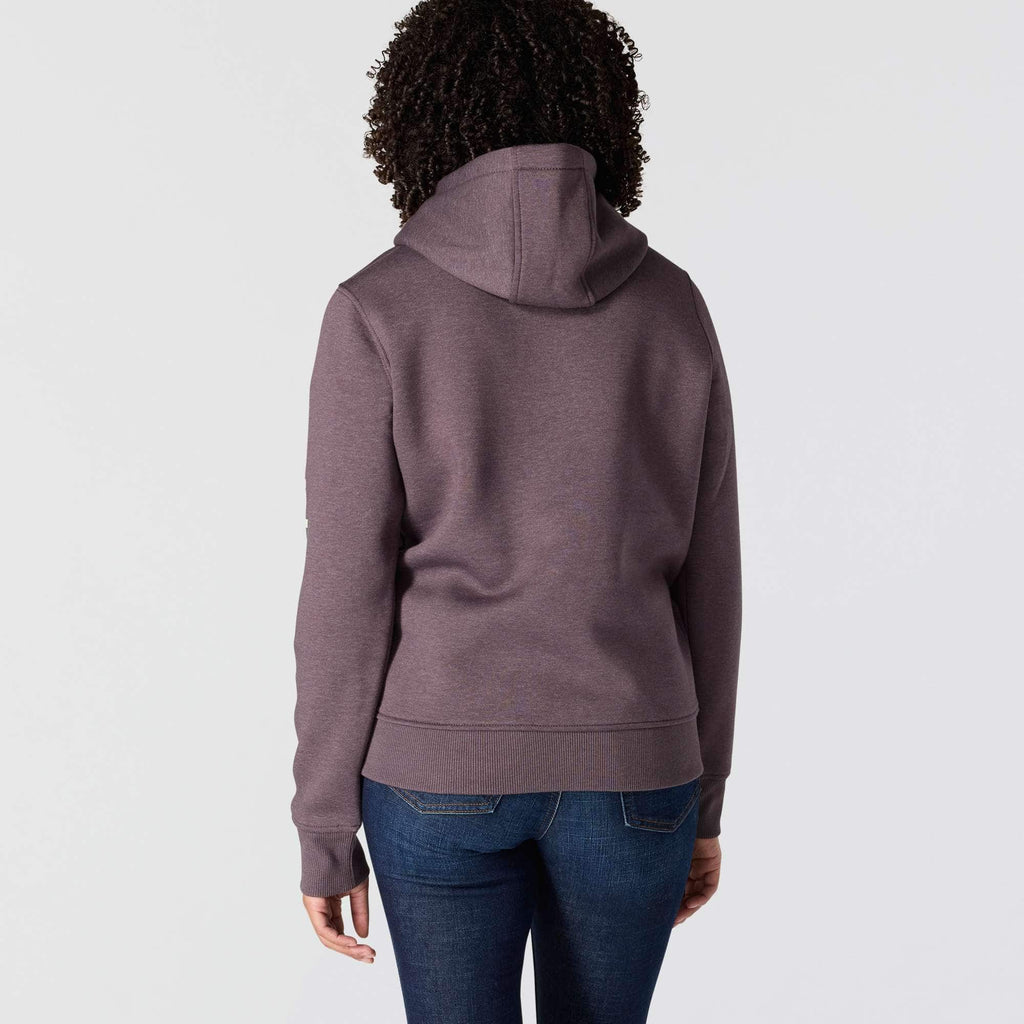 Women's iconic clarksburg relaxed fit fleece lined logo hoodie