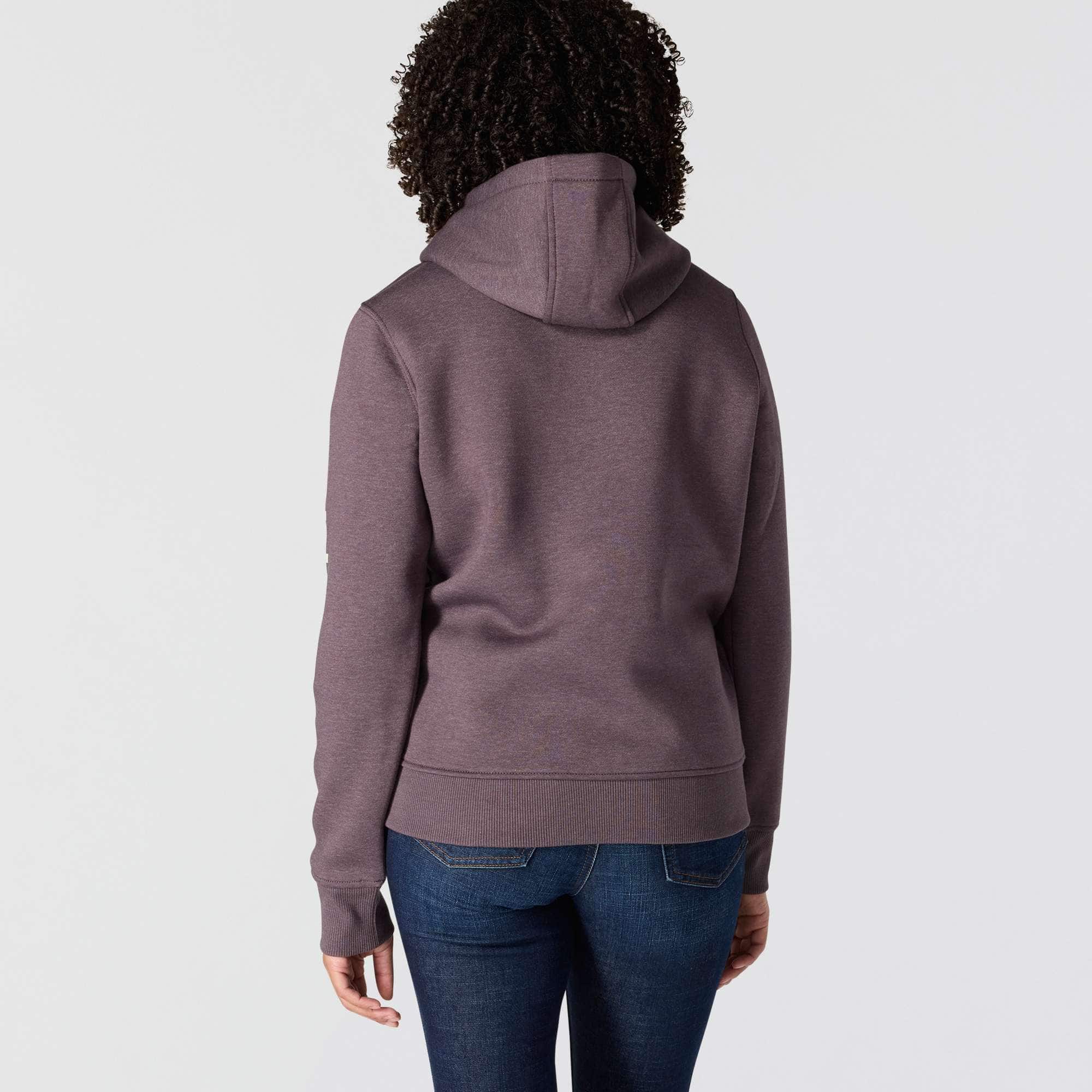 Women's iconic clarksburg relaxed fit fleece lined logo hoodie