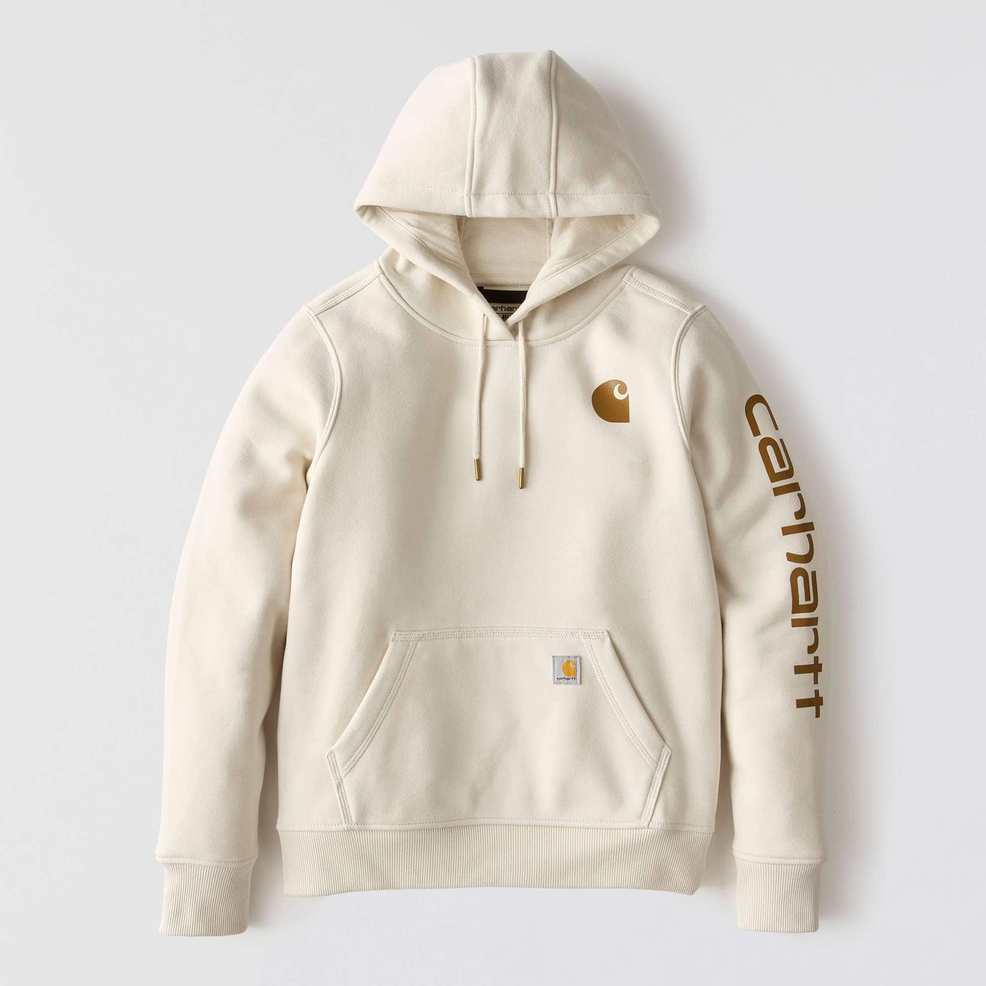 Women's iconic clarksburg relaxed fit fleece lined logo hoodie