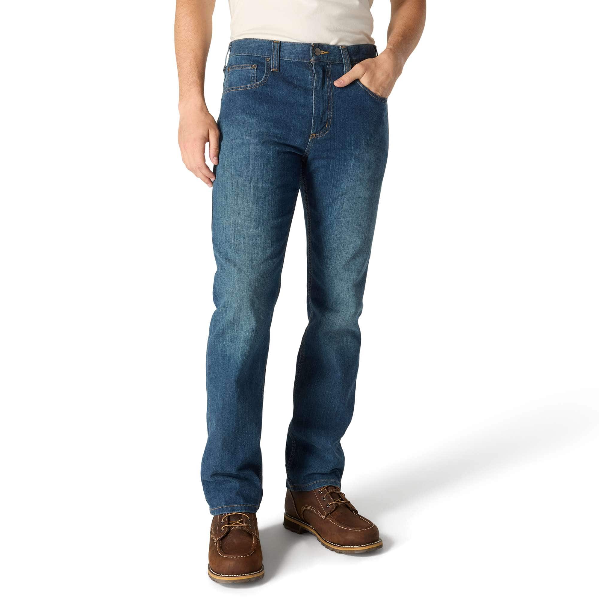 Men's relaxed straight rugged flex work jeans