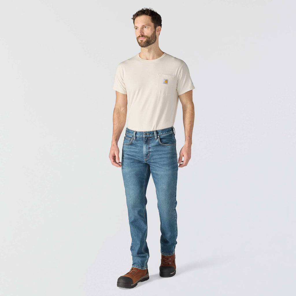 Men's slim tapered rugged flex work jeans