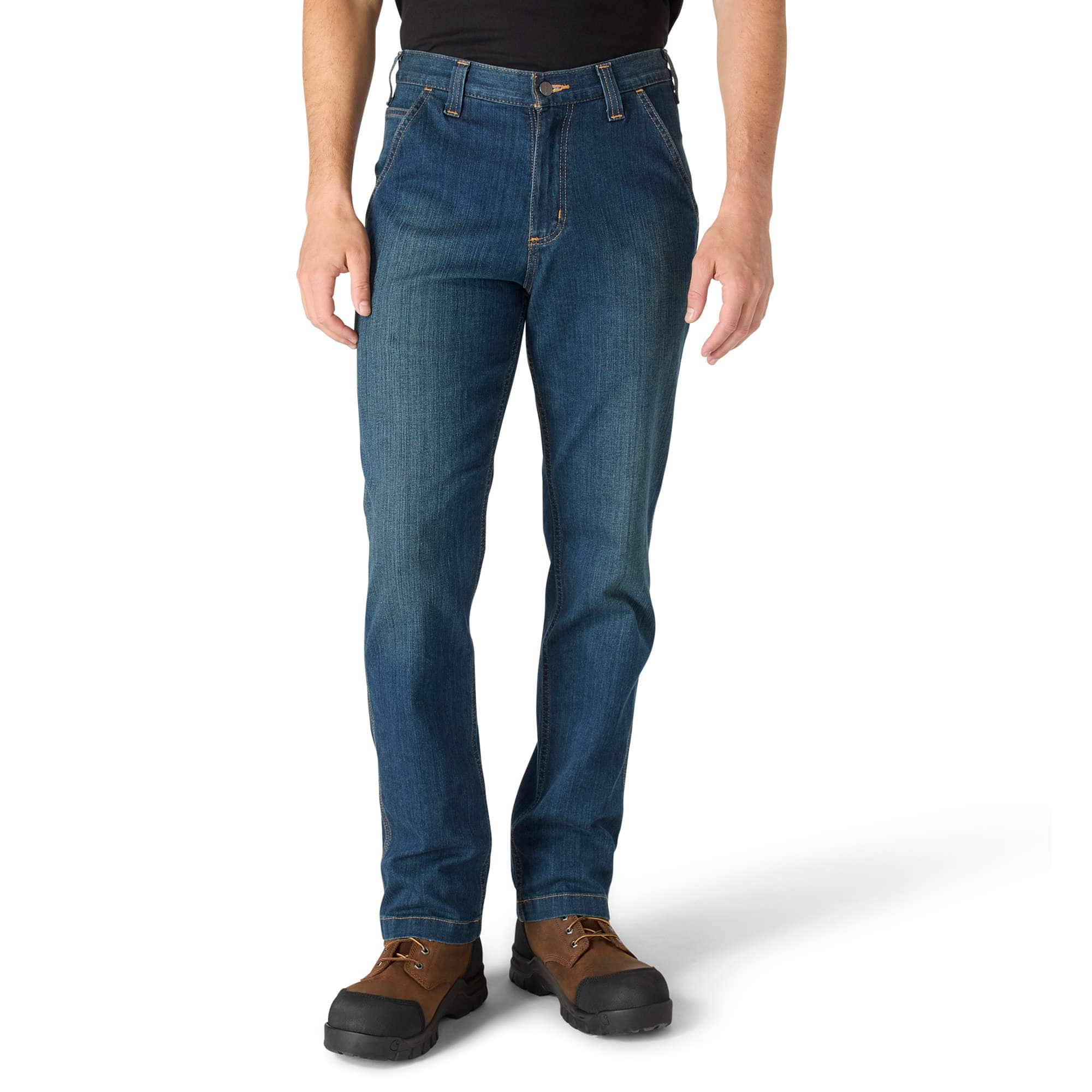 Men's relaxed straight rugged flex work jeans