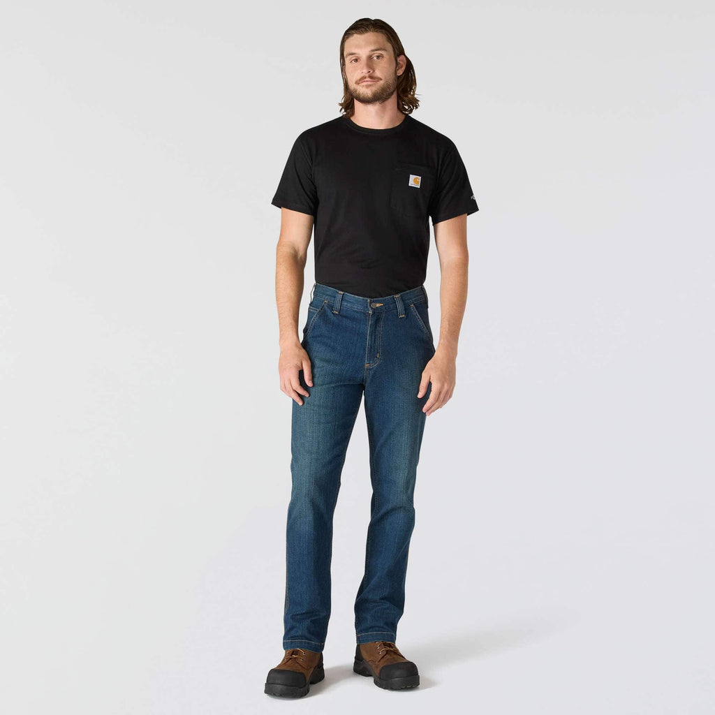Men's relaxed straight rugged flex work jeans