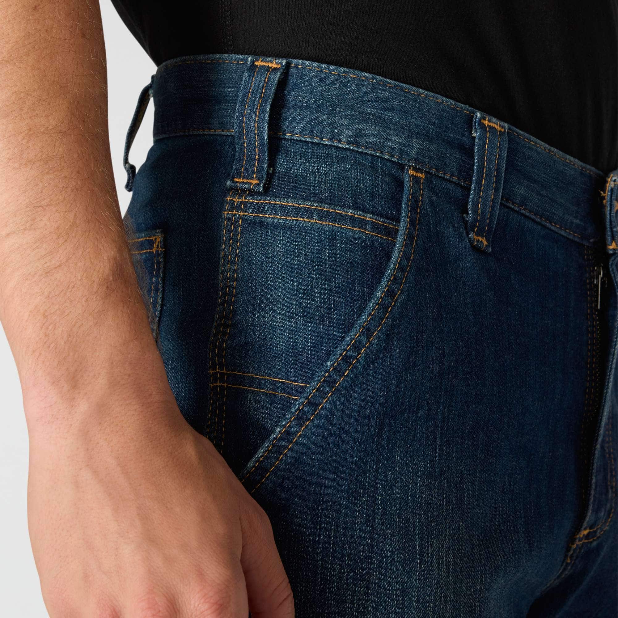 Men's relaxed straight rugged flex work jeans