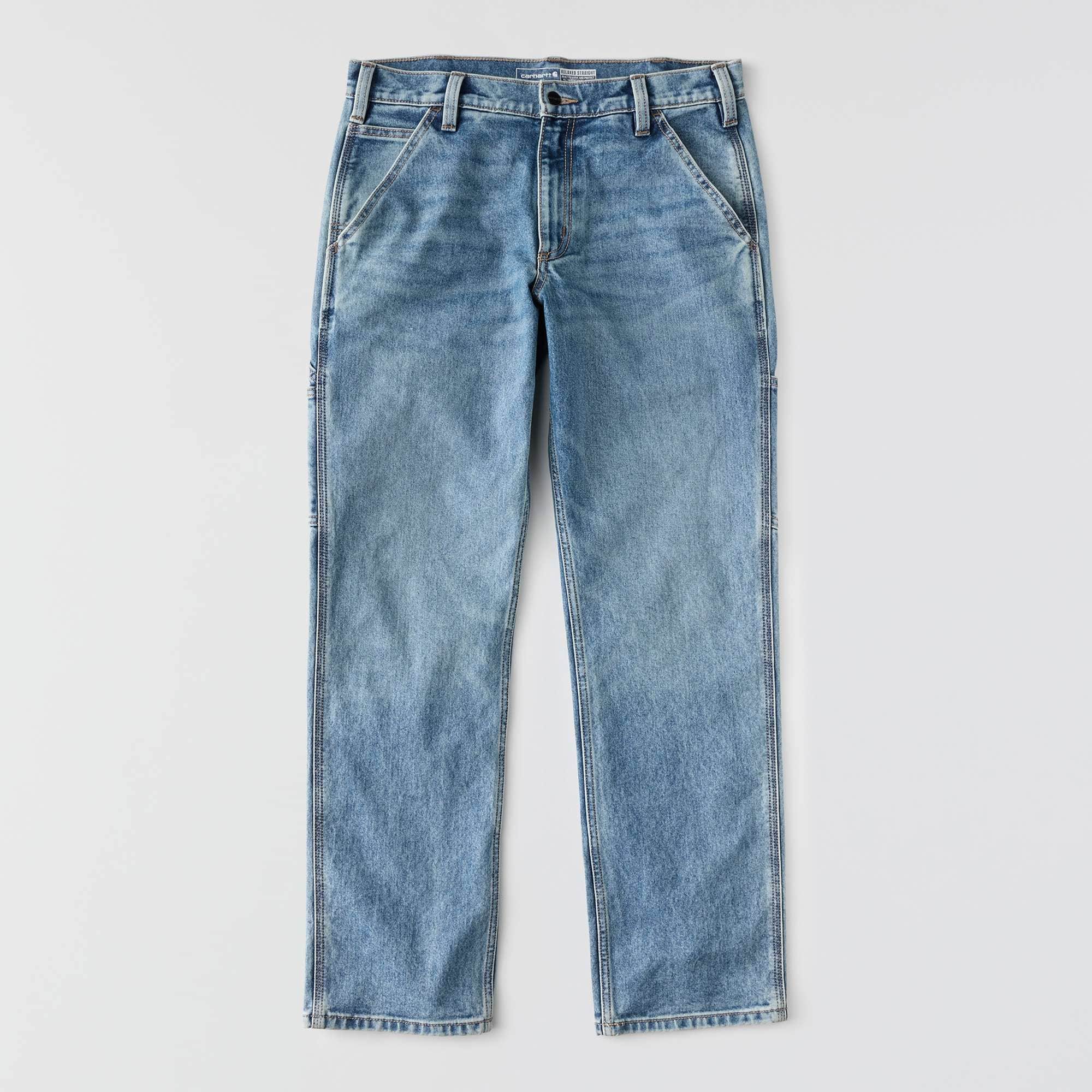 Men's relaxed straight rugged flex work jeans