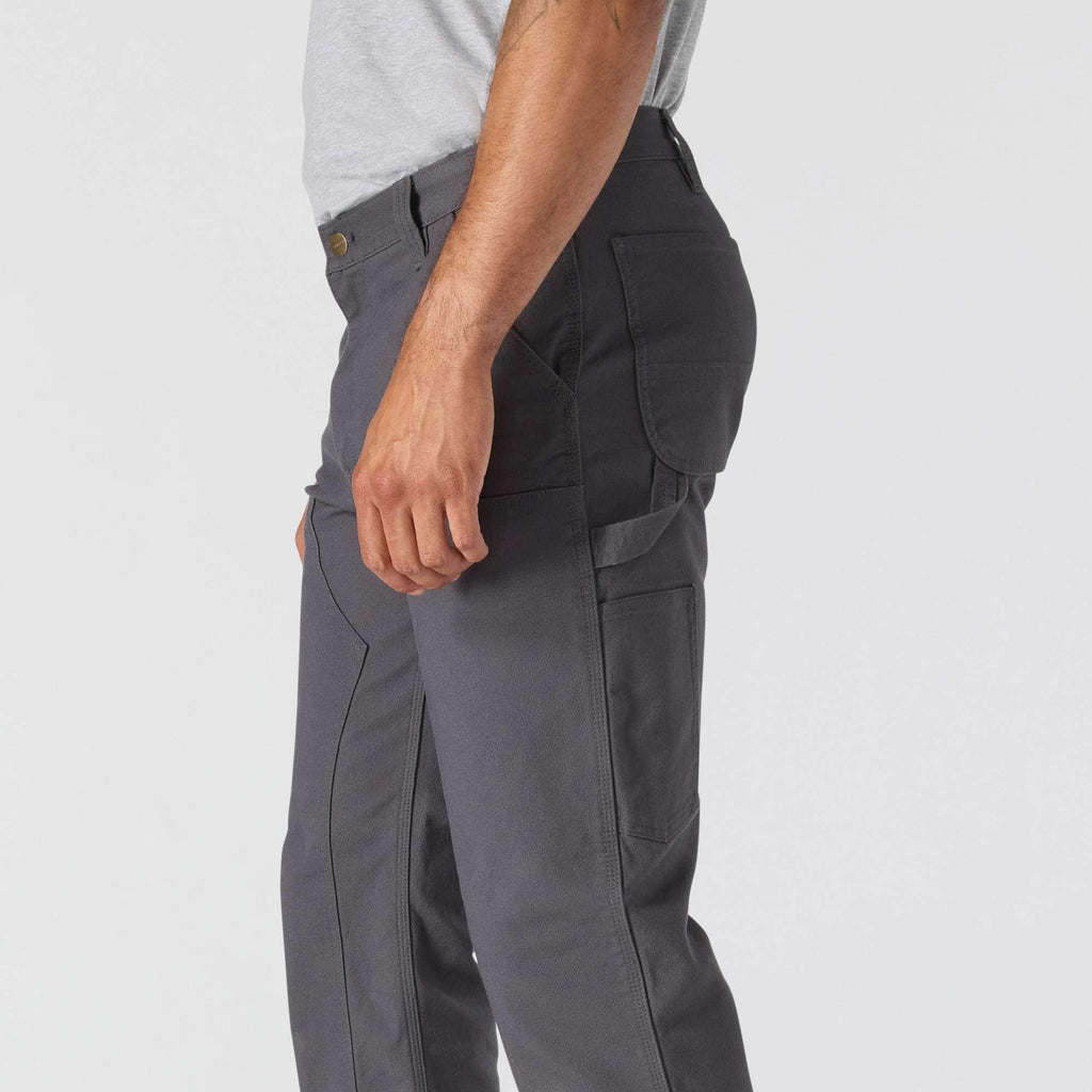 Men's relaxed straight fit rugged flex duck double-knee work pants