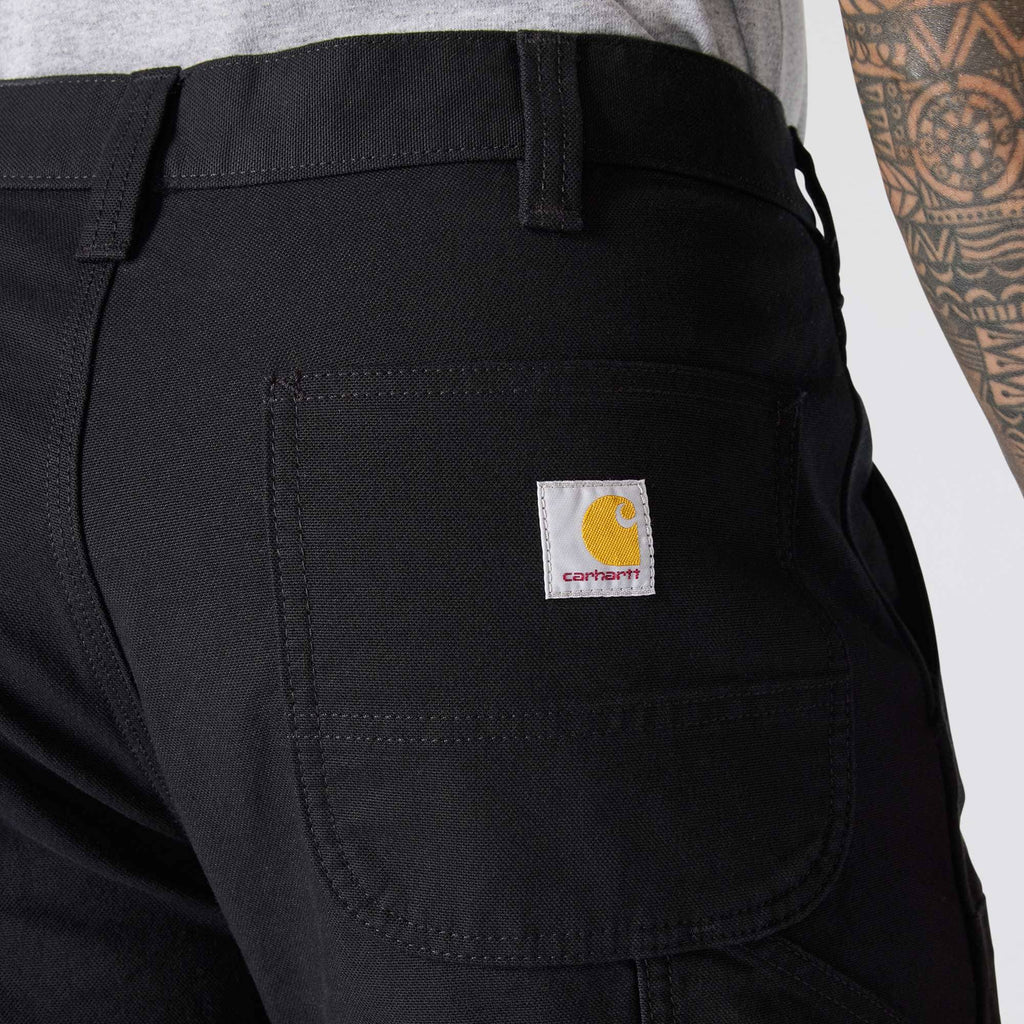 Men's relaxed straight fit rugged flex duck double-knee work pants