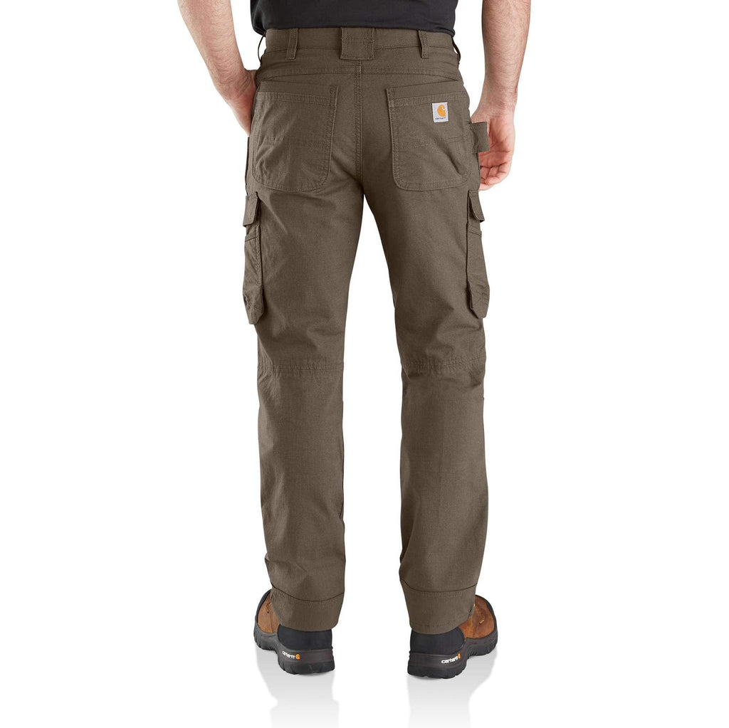 Relaxed straight steel double knee cargo pants - work pants