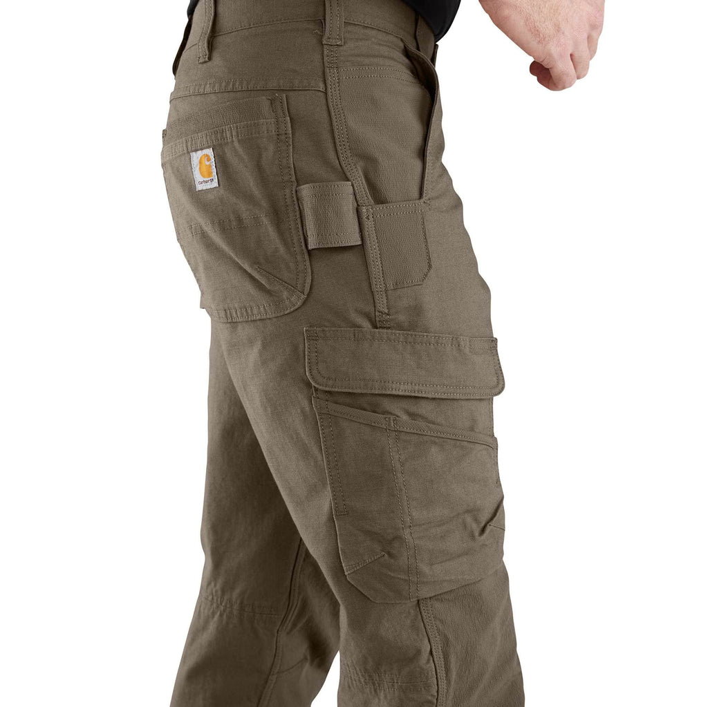 Relaxed straight steel double knee cargo pants - work pants