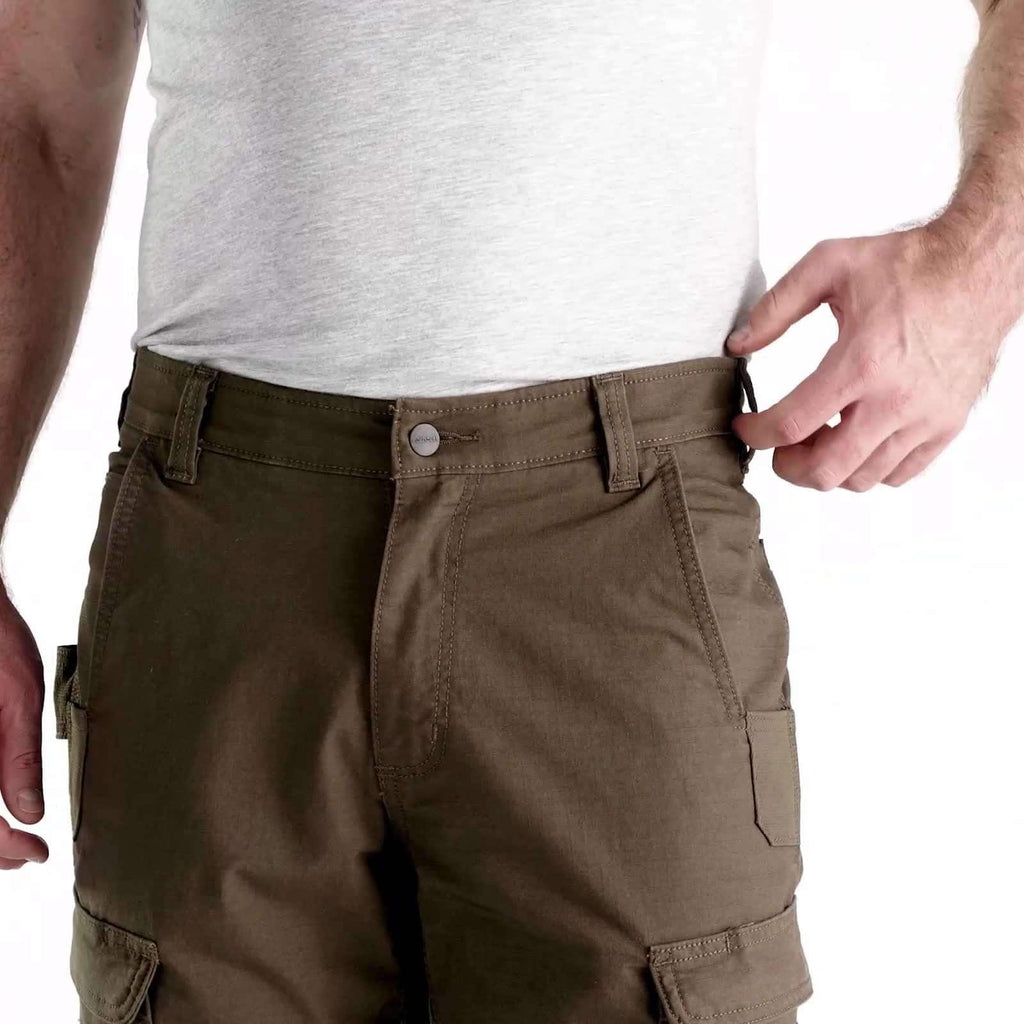 Relaxed straight steel double knee cargo pants - work pants
