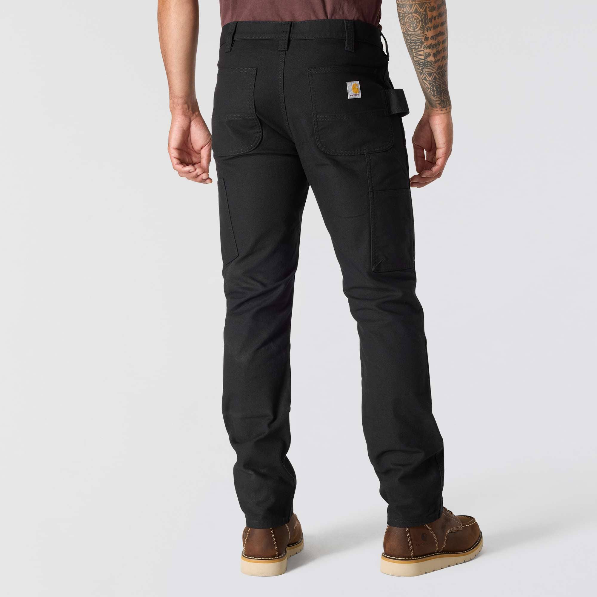 Men's slim tapered rugged flex duck double-knee work pants