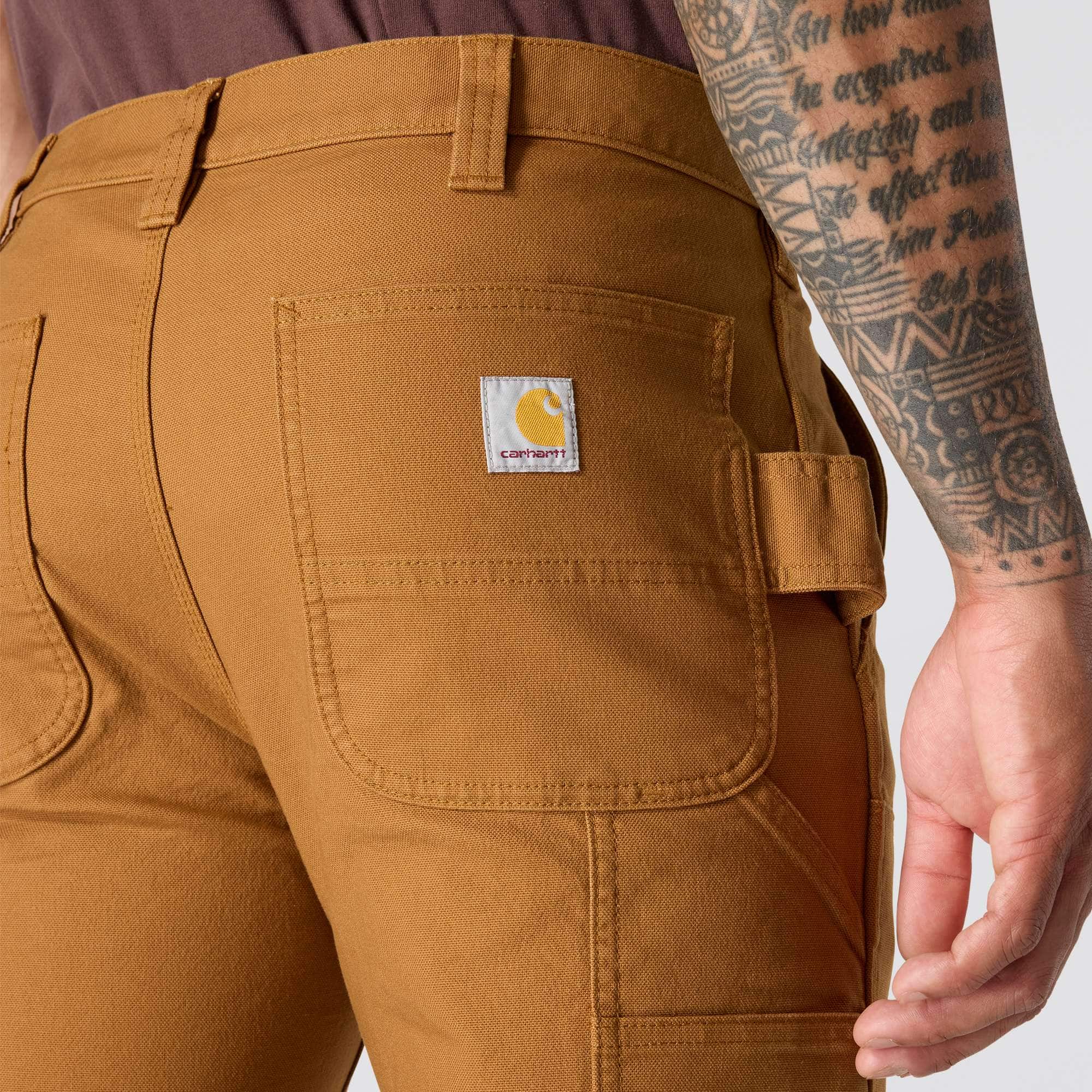 Men's slim tapered rugged flex duck double-knee work pants