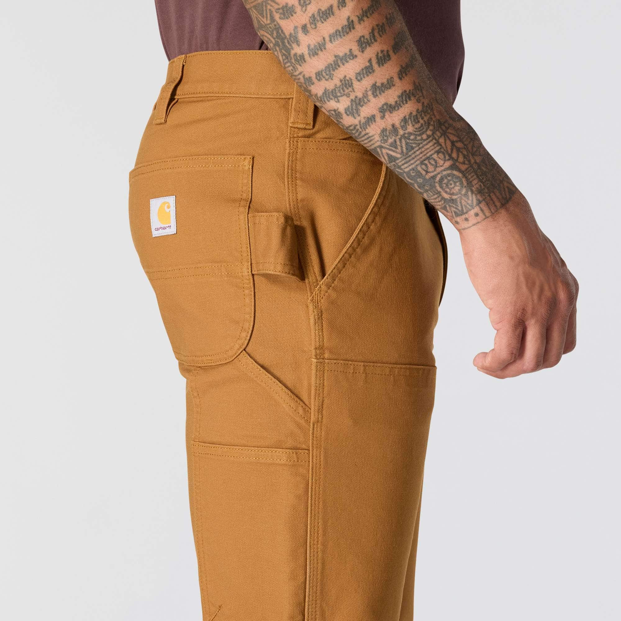 Men's slim tapered rugged flex duck double-knee work pants