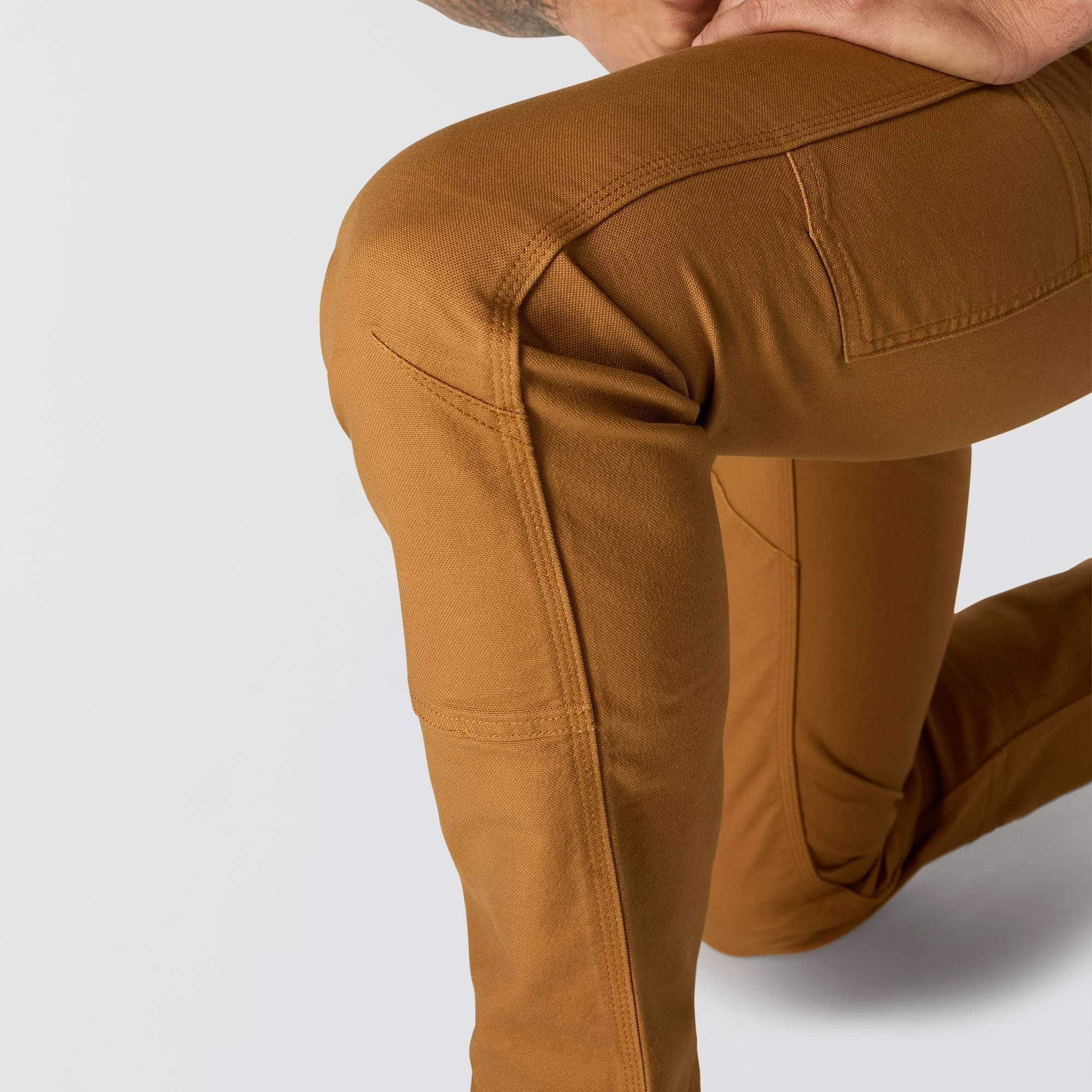 Men's slim tapered rugged flex duck double-knee work pants