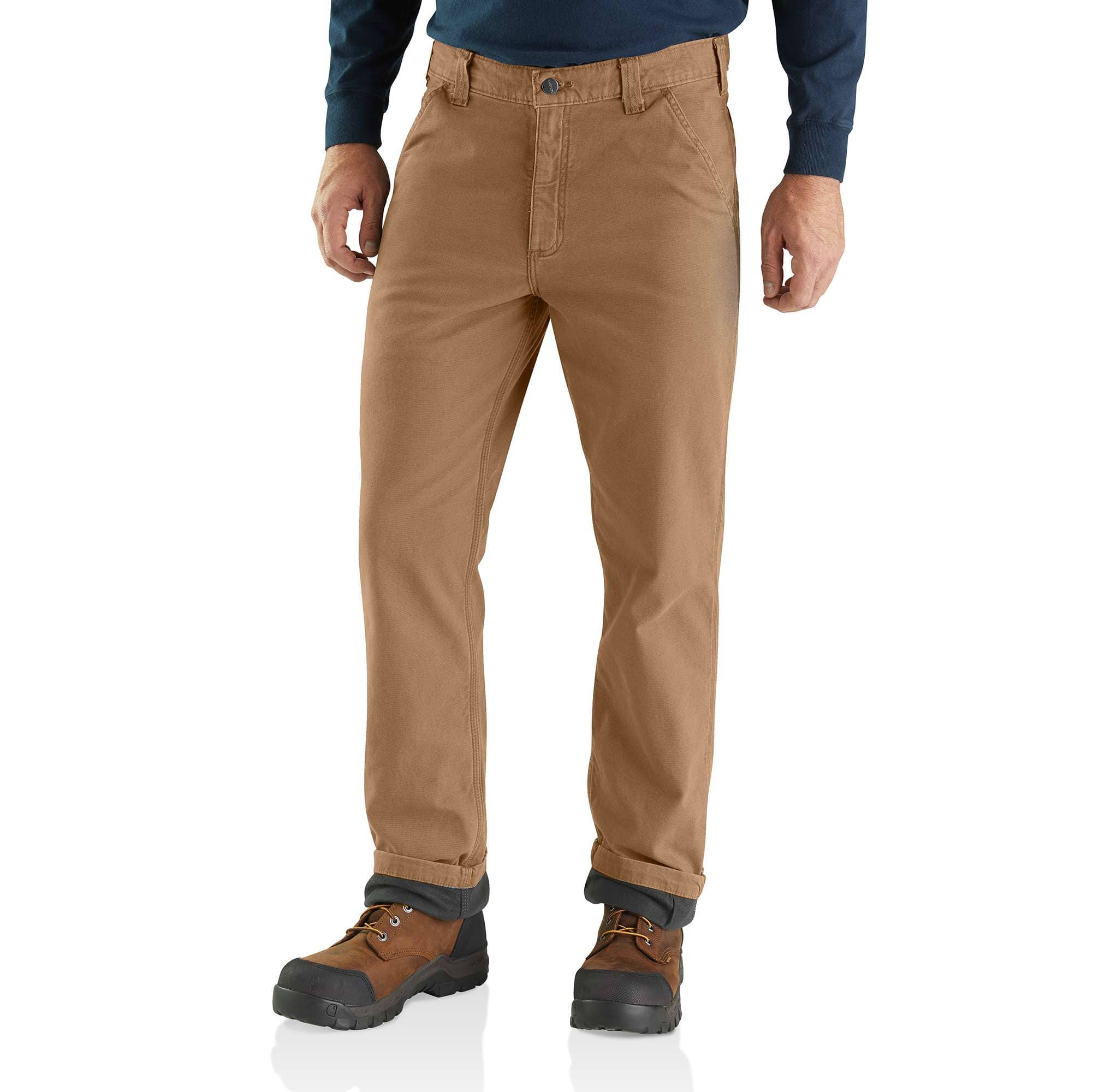 Relaxed straight rigby lined canvas pants - work pants