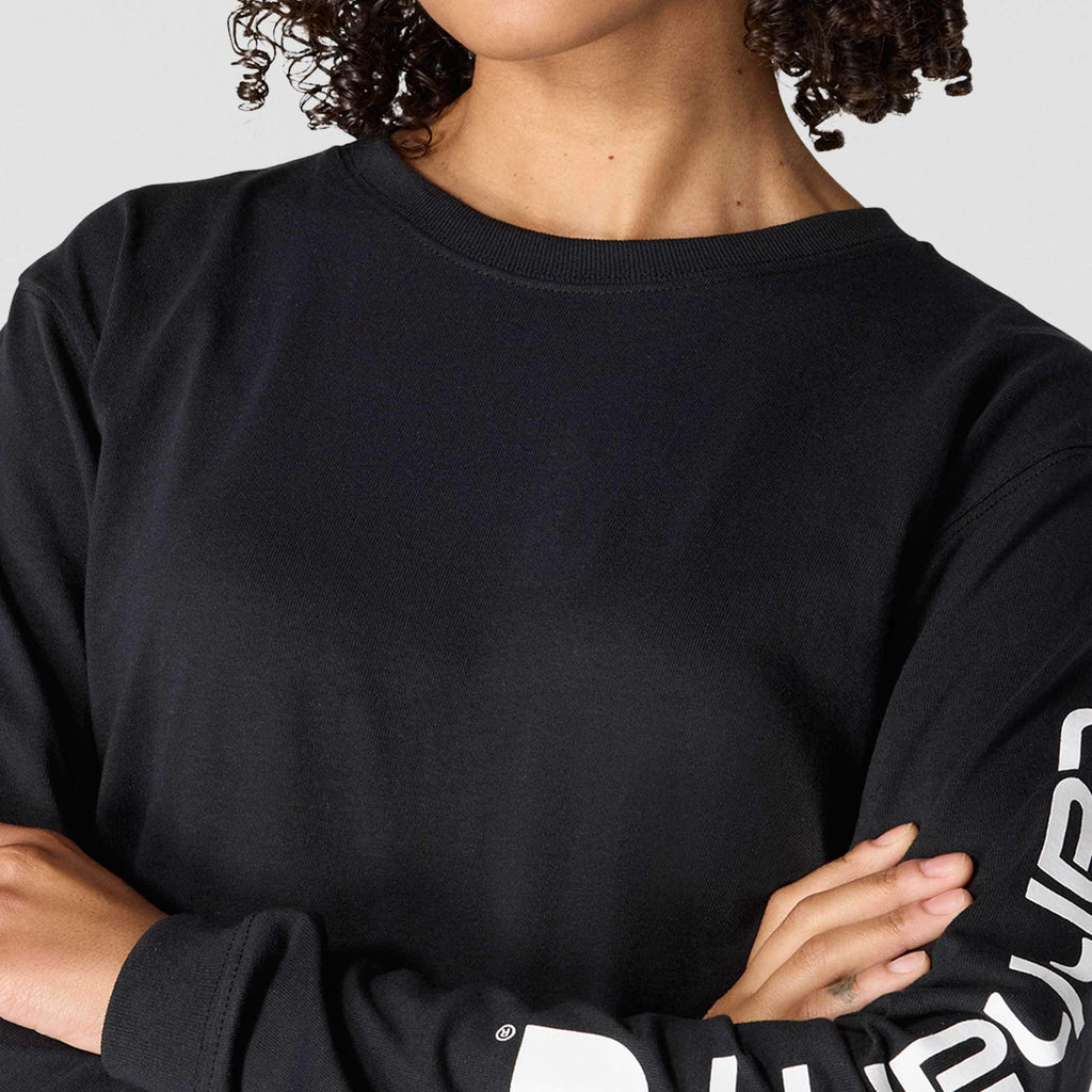 Women's dearborn loose fit heavyweight long sleeve logo t-shirt 