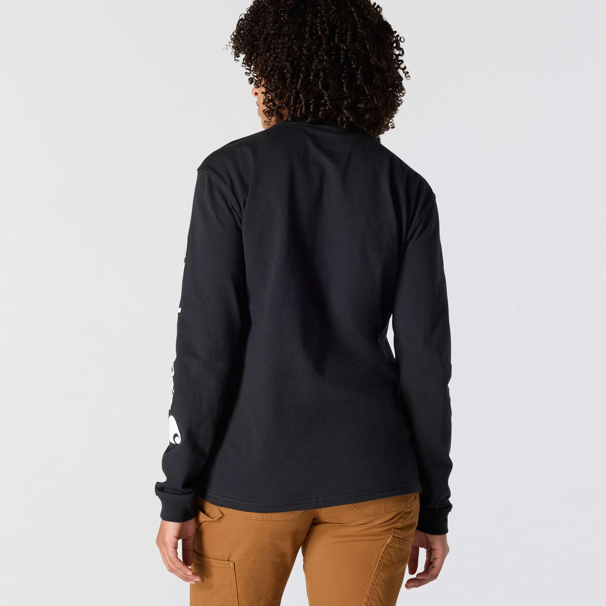 Women's dearborn loose fit heavyweight long sleeve logo t-shirt 