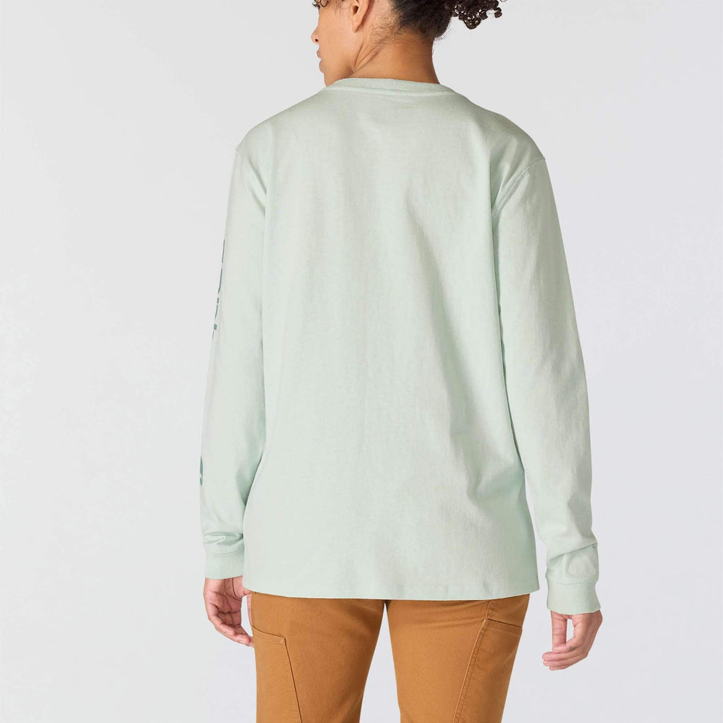 Women's dearborn loose fit heavyweight long sleeve logo t-shirt 