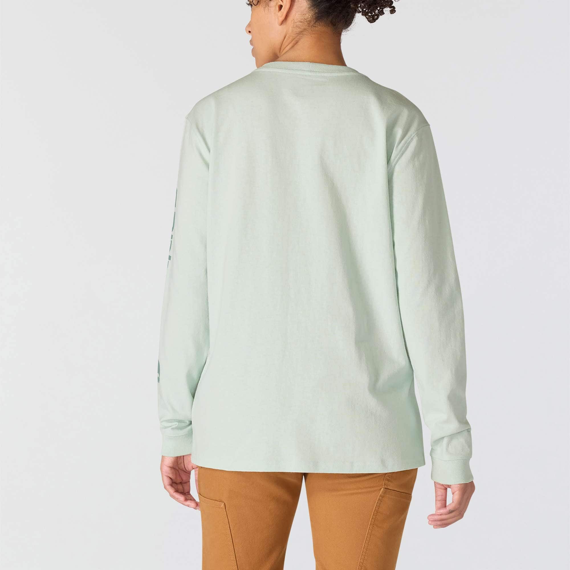 Women's dearborn loose fit heavyweight long sleeve logo t-shirt 
