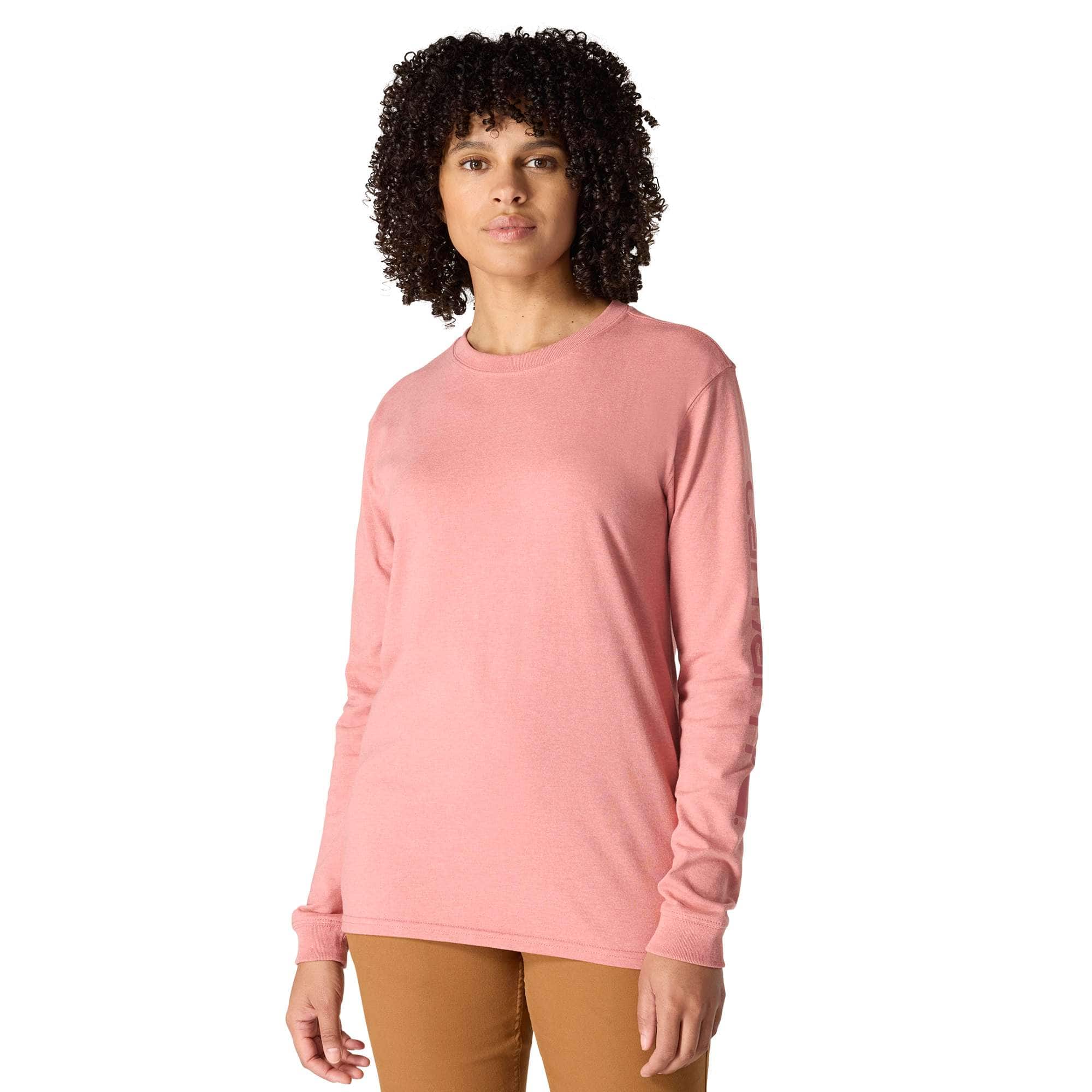 Women's dearborn loose fit heavyweight long sleeve logo t-shirt 