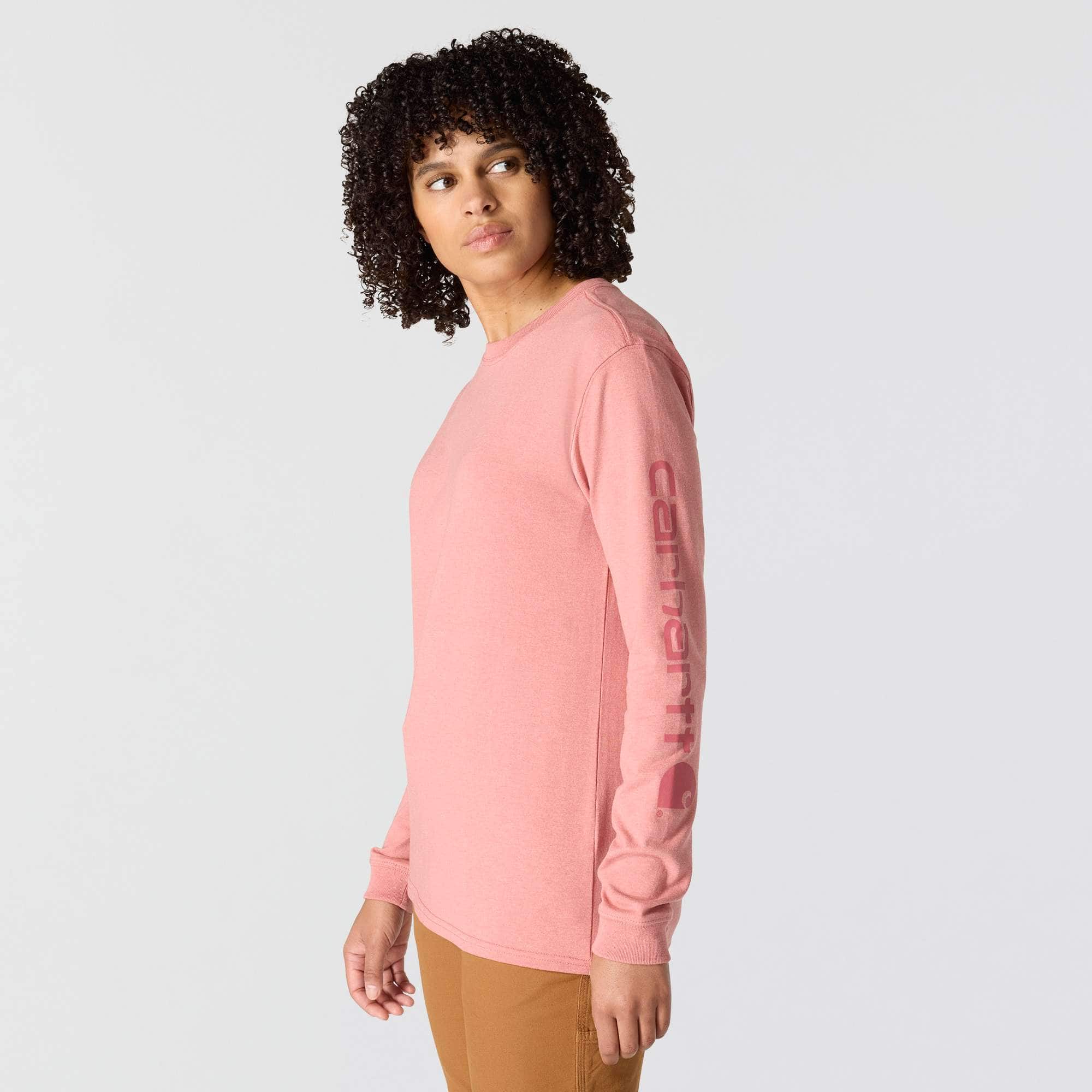 Women's dearborn loose fit heavyweight long sleeve logo t-shirt 