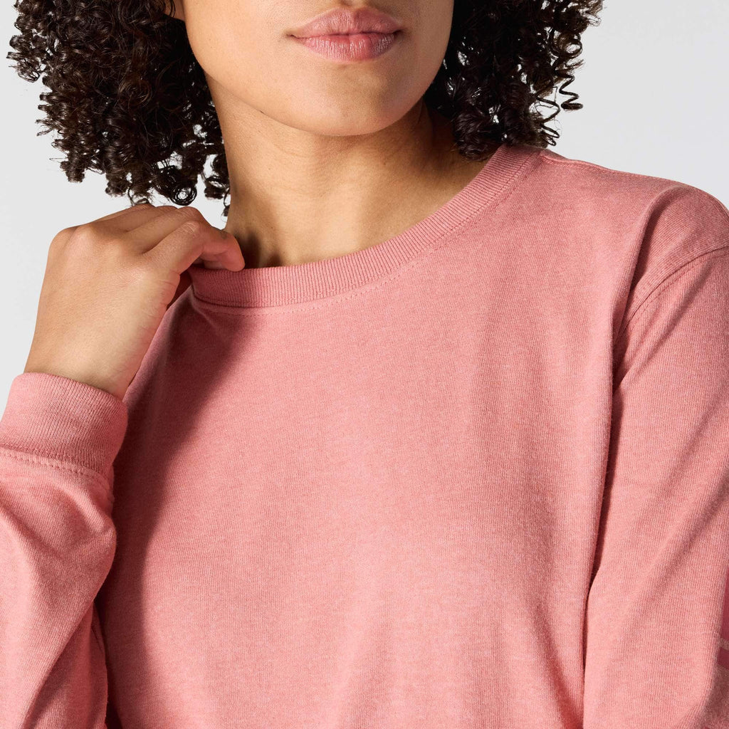 Women's dearborn loose fit heavyweight long sleeve logo t-shirt 