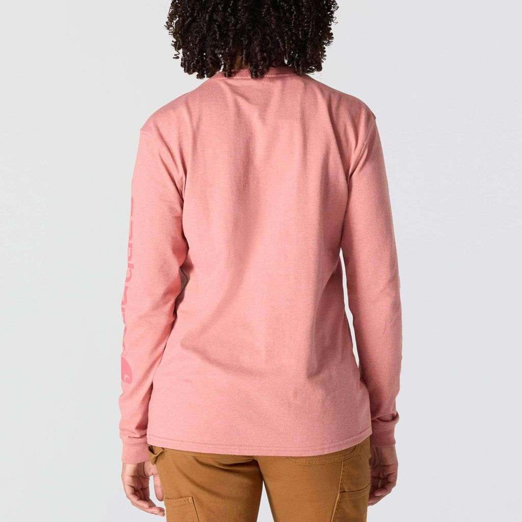 Women's dearborn loose fit heavyweight long sleeve logo t-shirt 