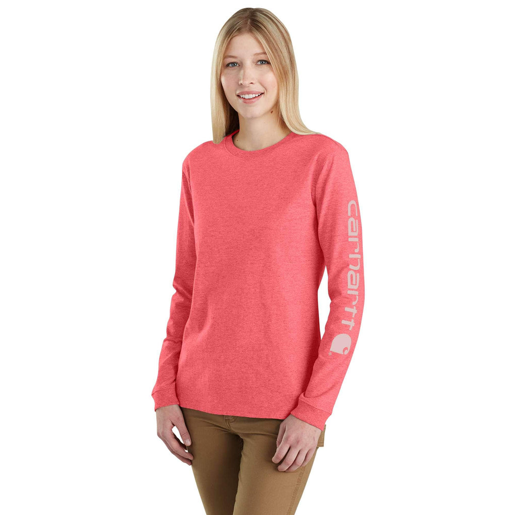 Women's dearborn loose fit heavyweight long sleeve logo t-shirt 