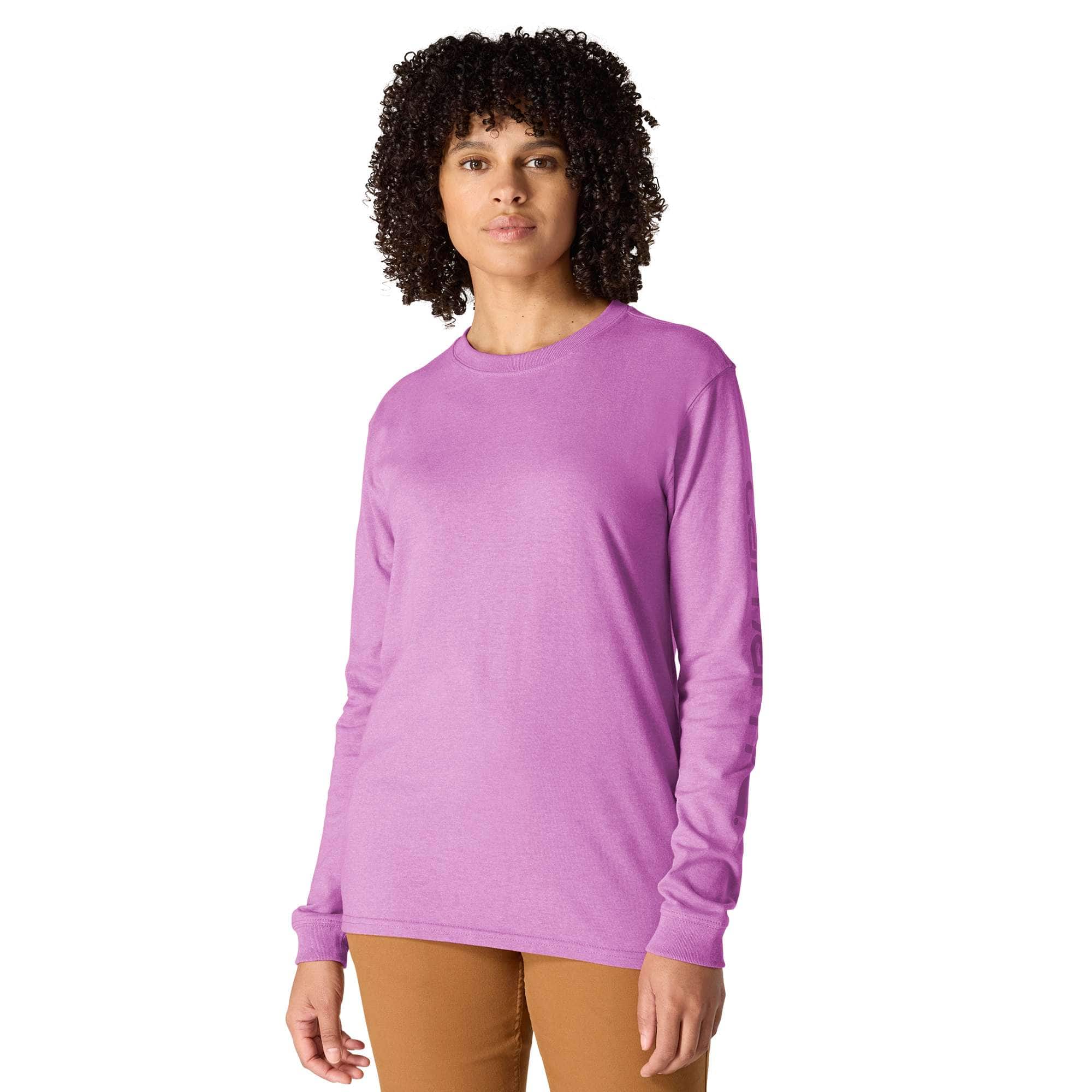 Women's dearborn loose fit heavyweight long sleeve logo t-shirt 