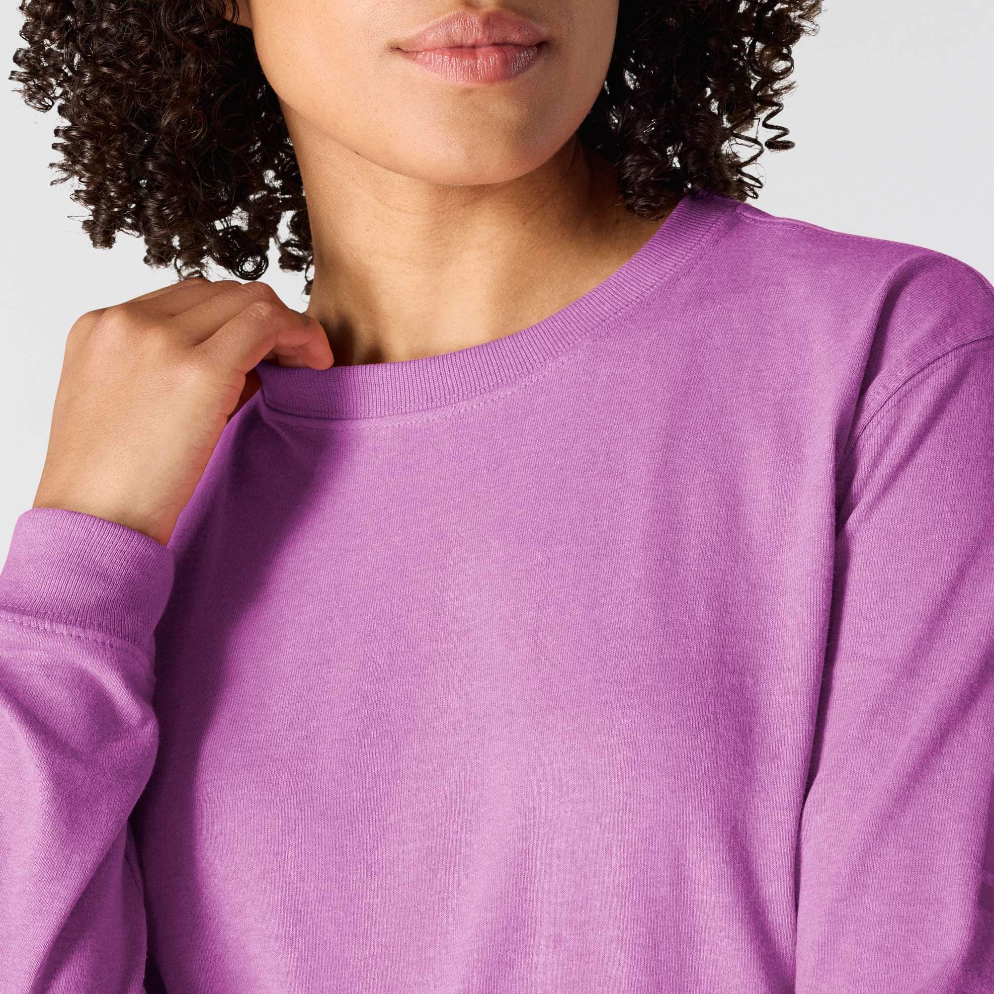 Women's dearborn loose fit heavyweight long sleeve logo t-shirt 