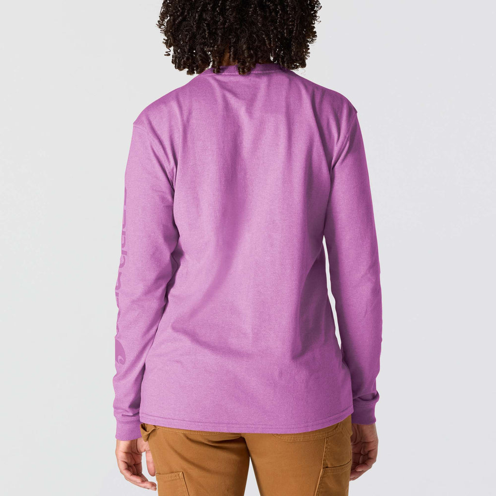 Women's dearborn loose fit heavyweight long sleeve logo t-shirt 