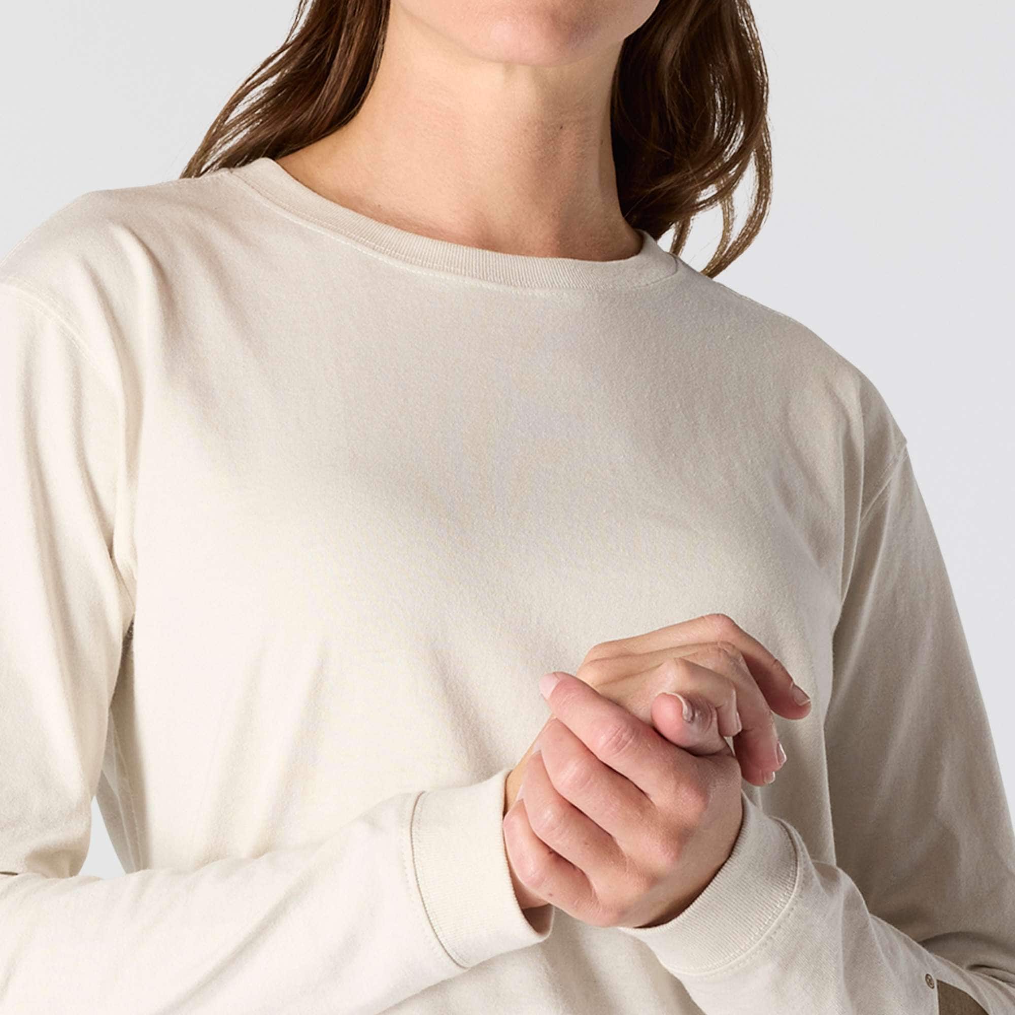 Women's dearborn loose fit heavyweight long sleeve logo t-shirt 