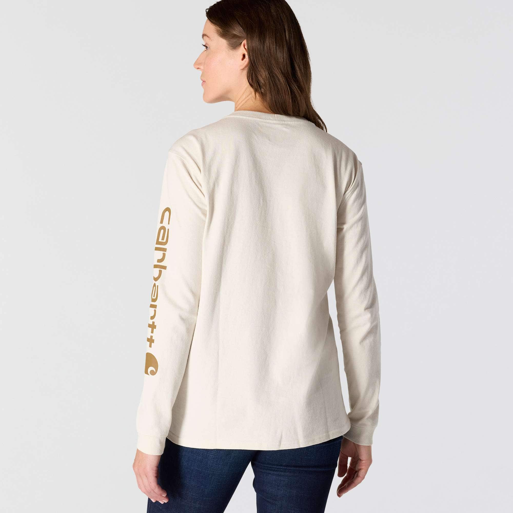 Women's dearborn loose fit heavyweight long sleeve logo t-shirt 