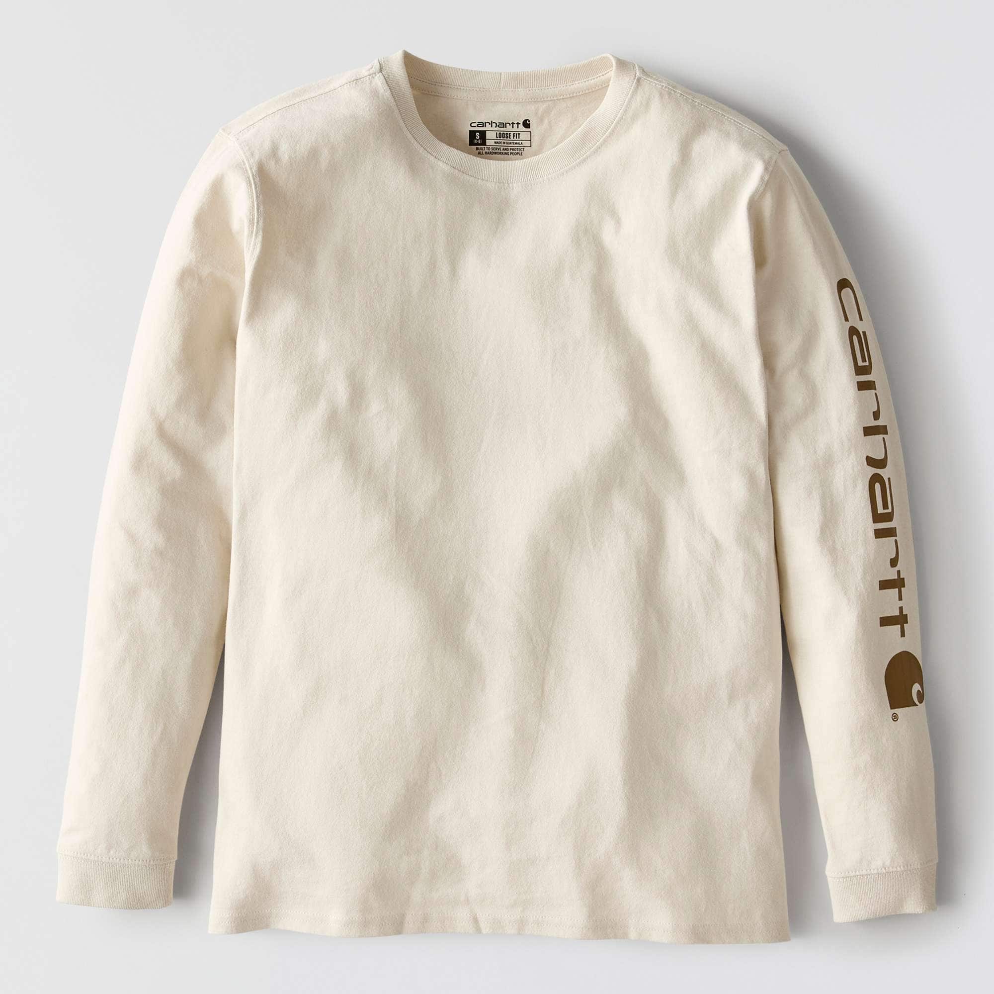 Women's dearborn loose fit heavyweight long sleeve logo t-shirt 