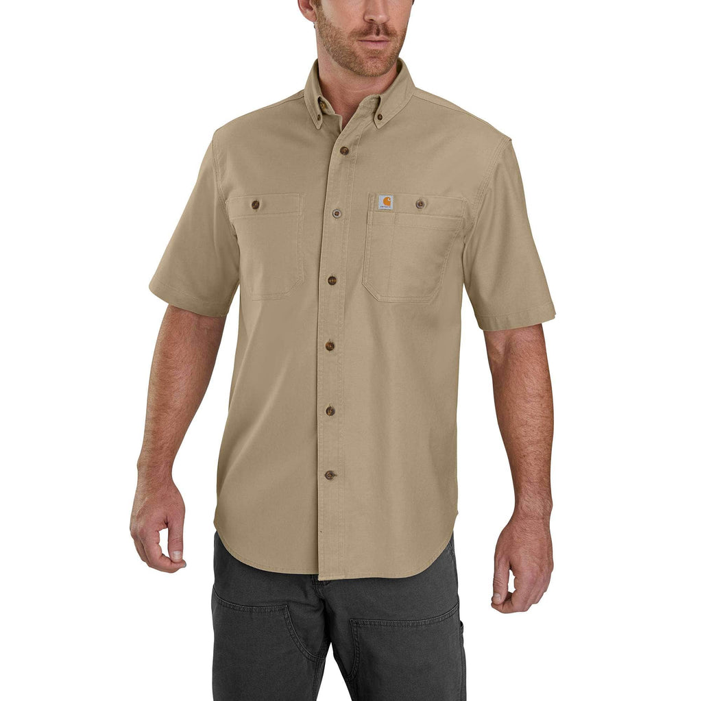 Men's windham relaxed fit short sleeve canvas shirt 