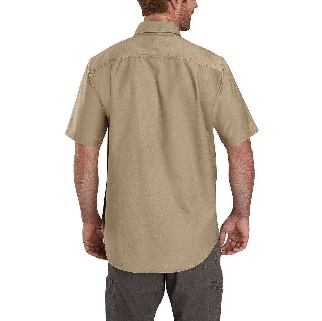 Men's windham relaxed fit short sleeve canvas shirt 