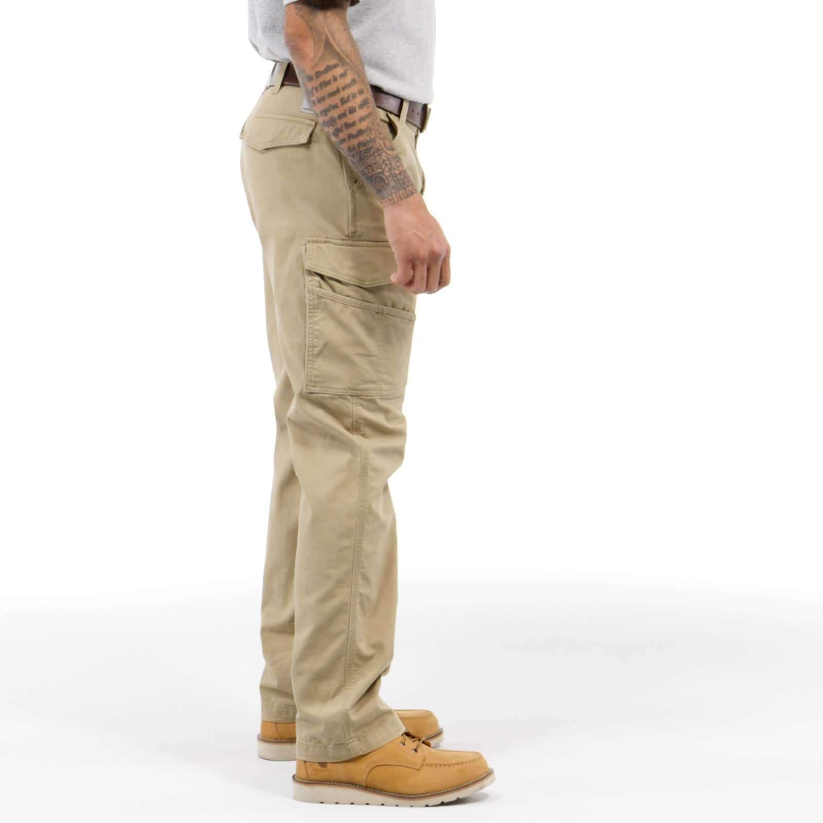 Relaxed straight rigby canvas cargo pants - work pants