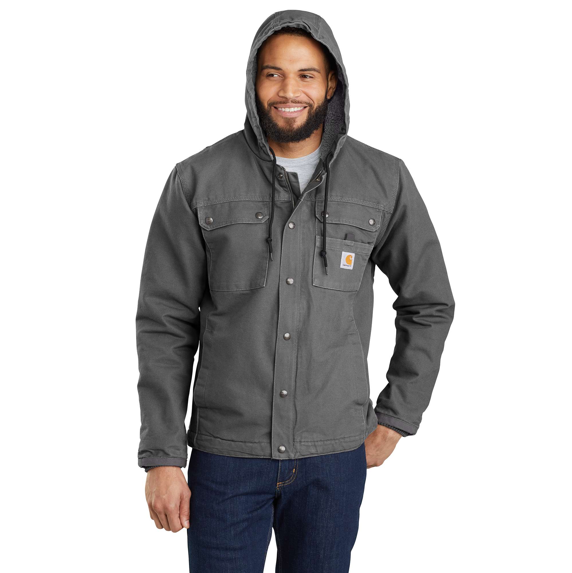 Men's washed duck bartlett sherpa-lined utility jacket 