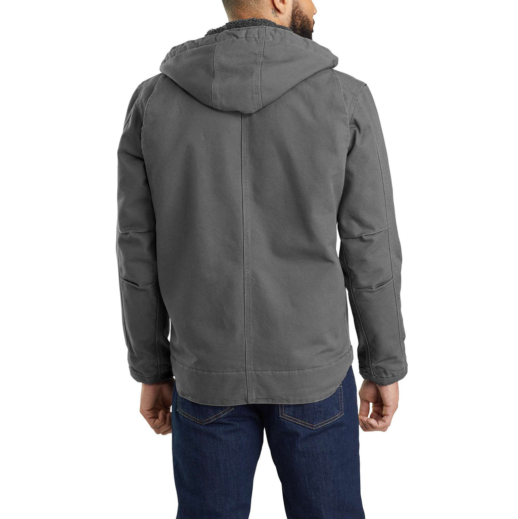 Men's washed duck bartlett sherpa-lined utility jacket 