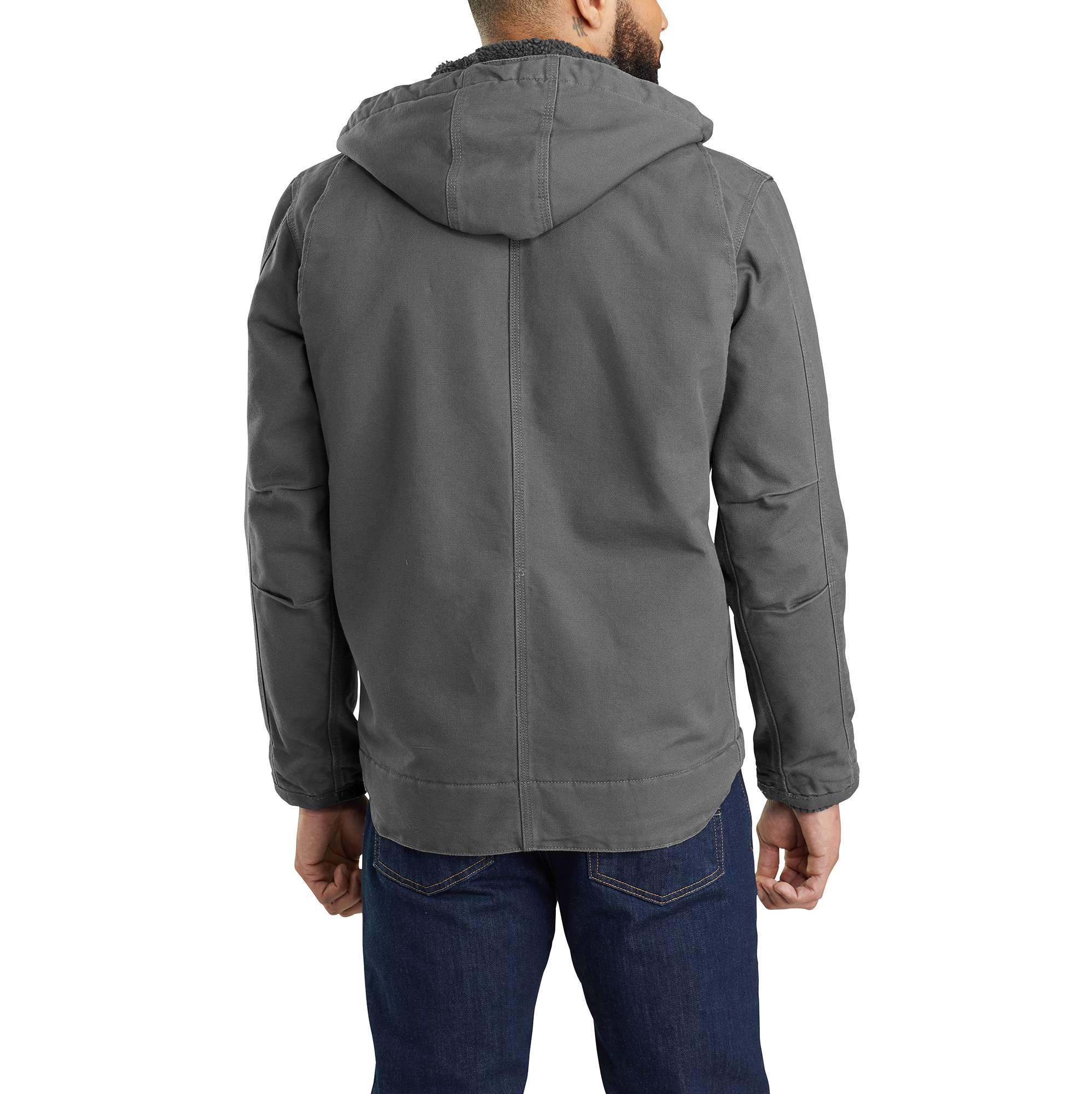 Men's washed duck bartlett sherpa-lined utility jacket 