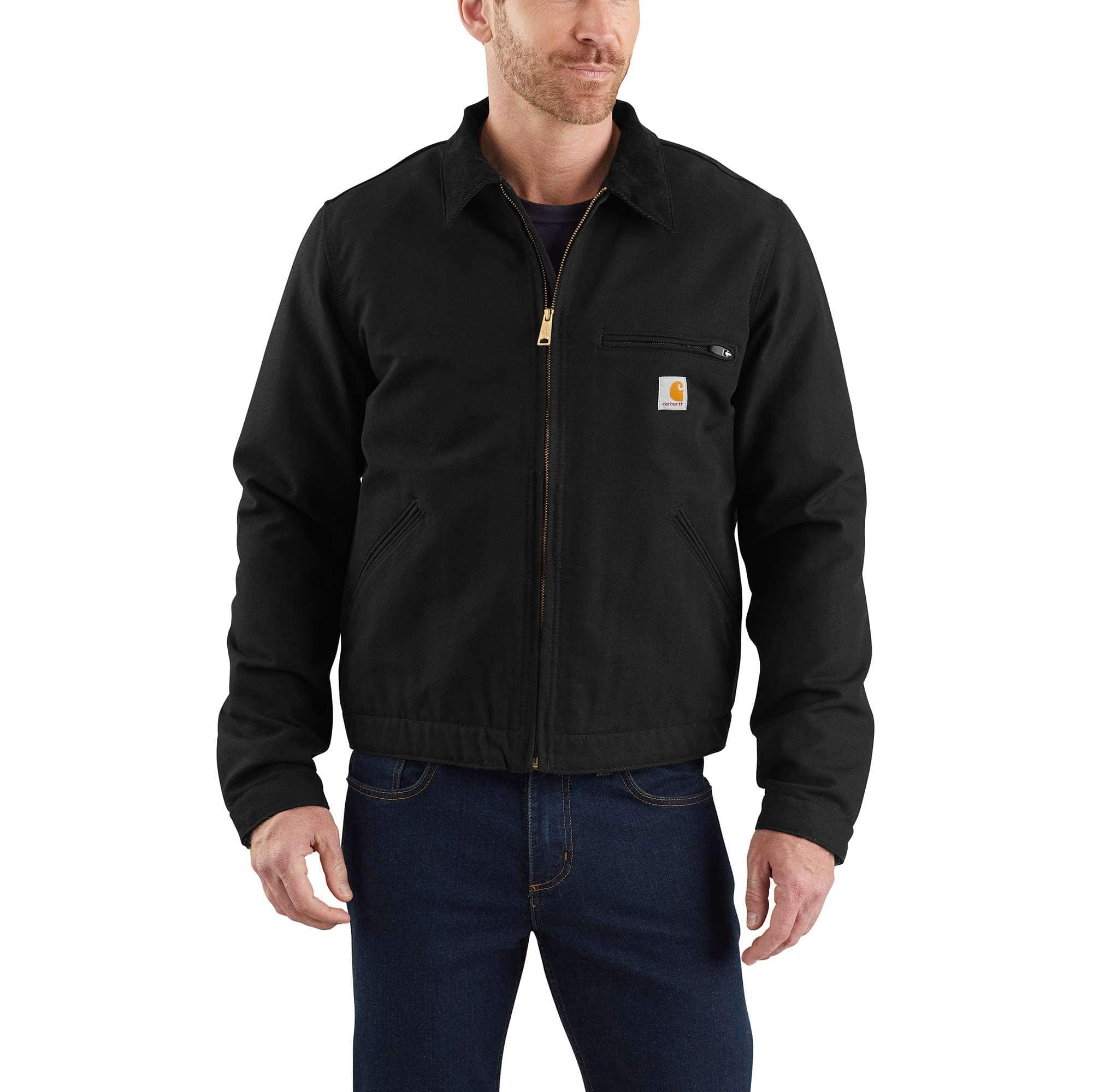 Carhartt j01 men's iconic duck blanket lined detroit jacket