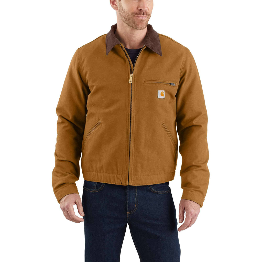 Carhartt j01 men's iconic duck blanket lined detroit jacket