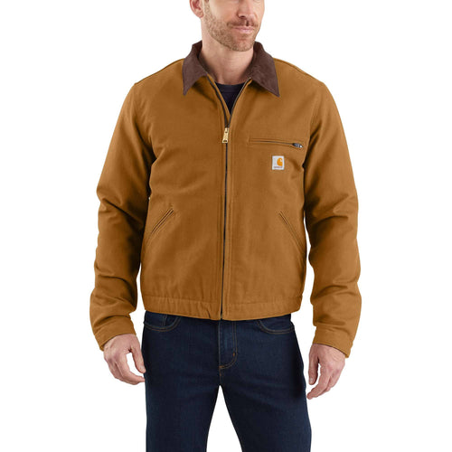 Carhartt j01 men's iconic duck blanket lined detroit jacket