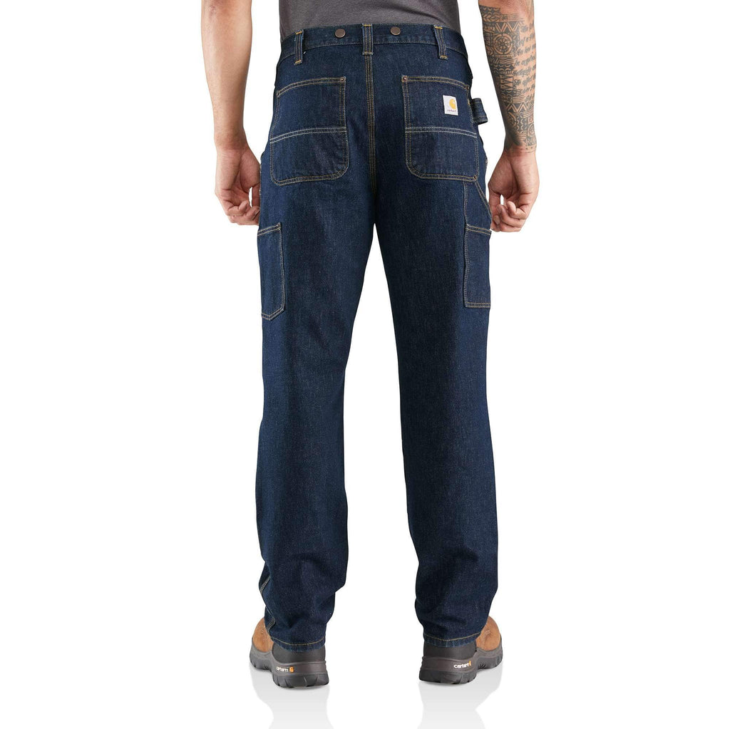 Relaxed straight rugged flex® double knee logger jeans - work jeans
