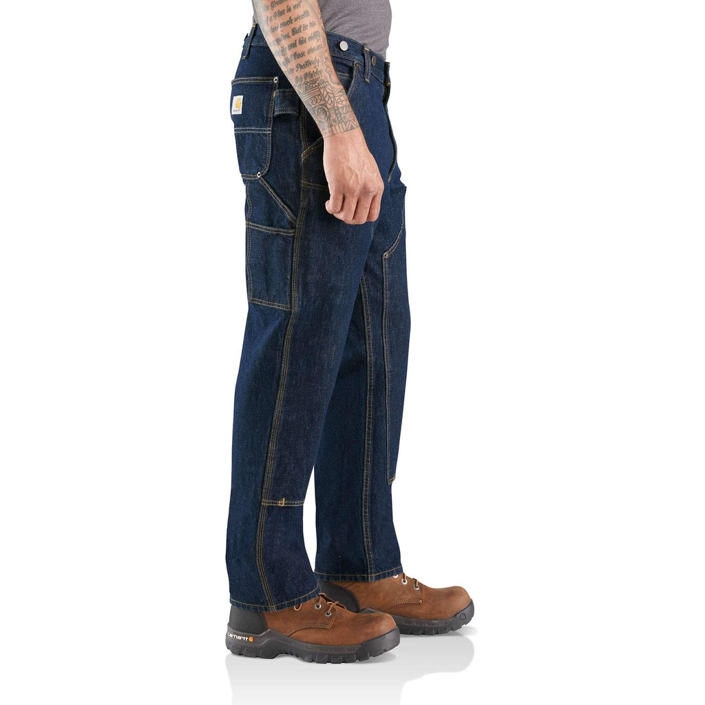 Relaxed straight rugged flex® double knee logger jeans - work jeans