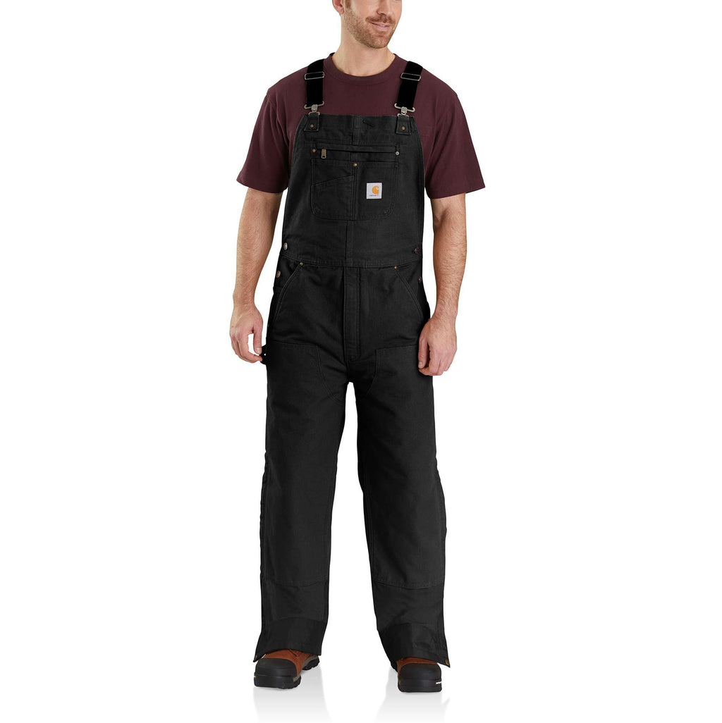 Men's washed duck insulated overalls