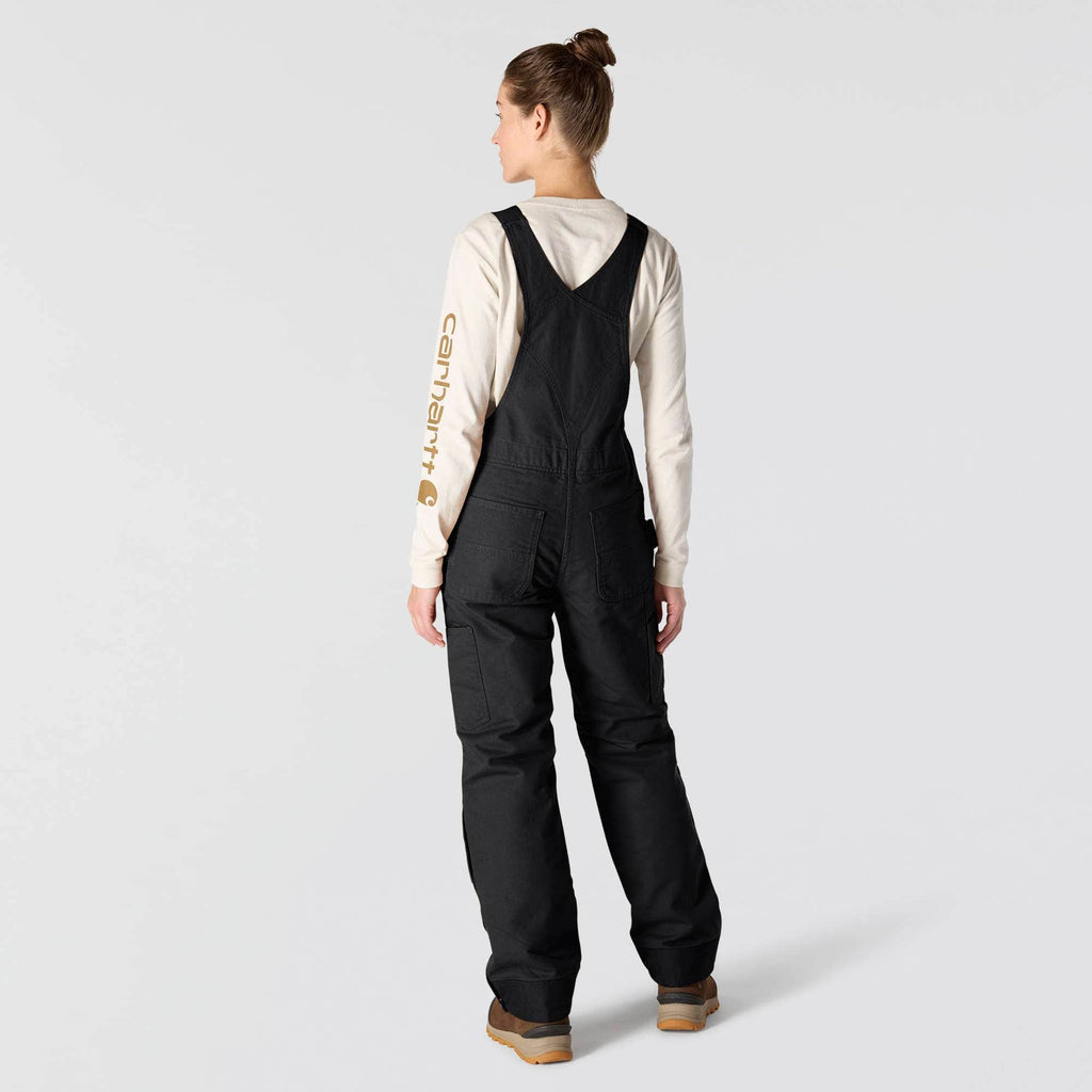 Women's washed duck insulated overalls