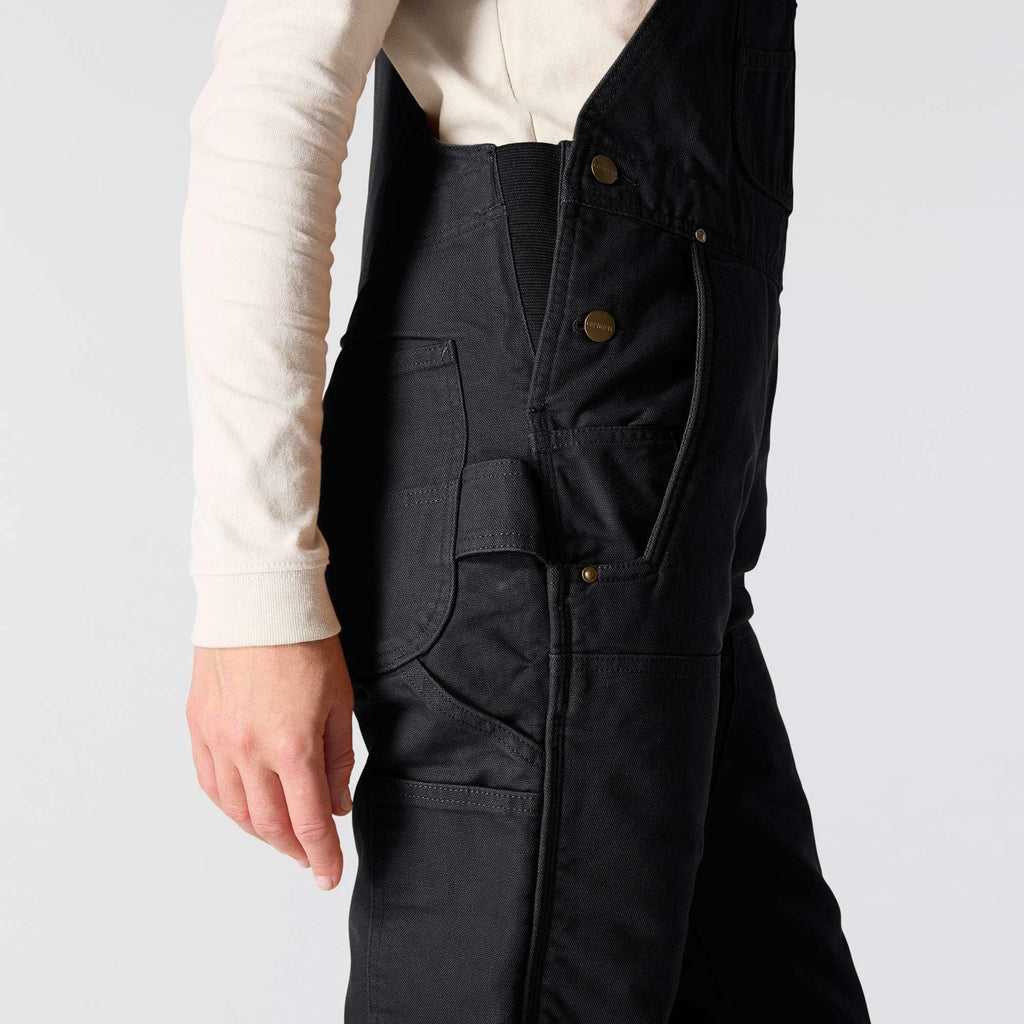 Women's washed duck insulated overalls